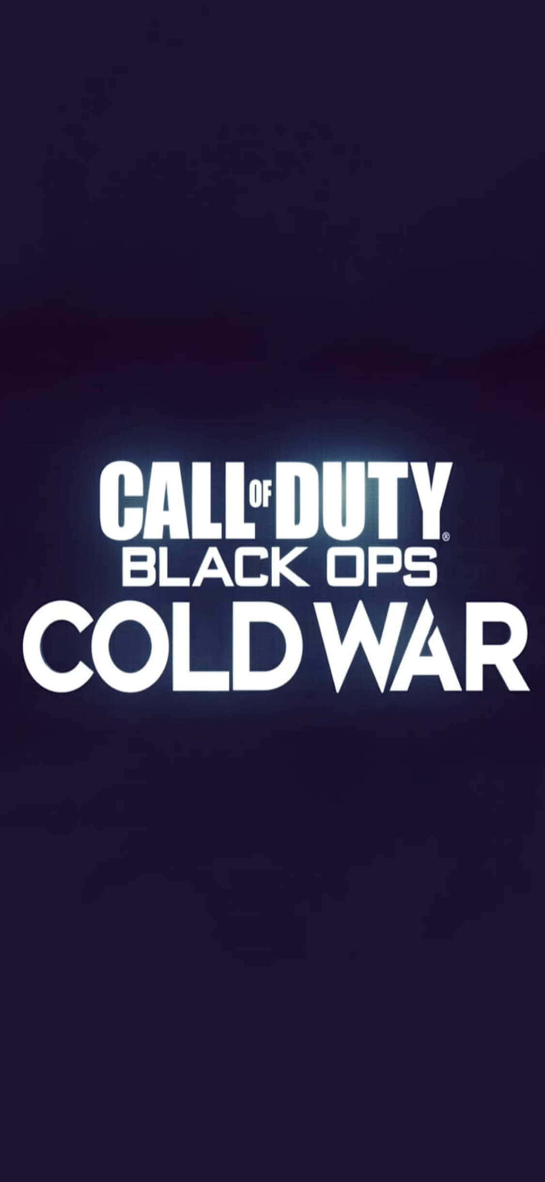 Векторный фон логотипа Call of Duty Black Ops Cold War для iPhone XS Шпалери