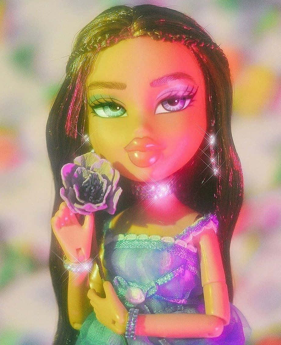 Веселкова естетика ляльки Bratz Шпалери