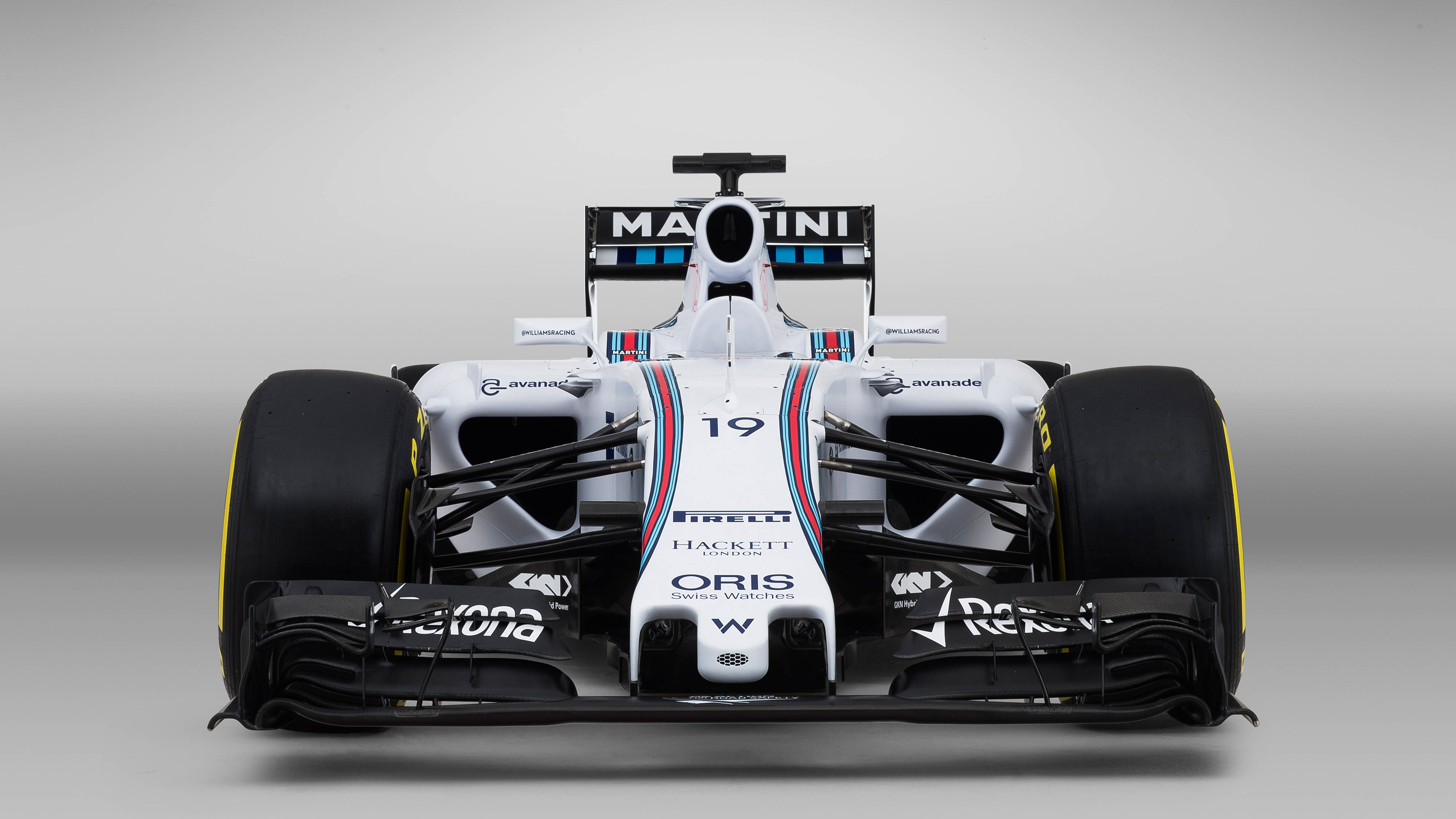 Вид спереду на гоночний автомобіль Williams Шпалери