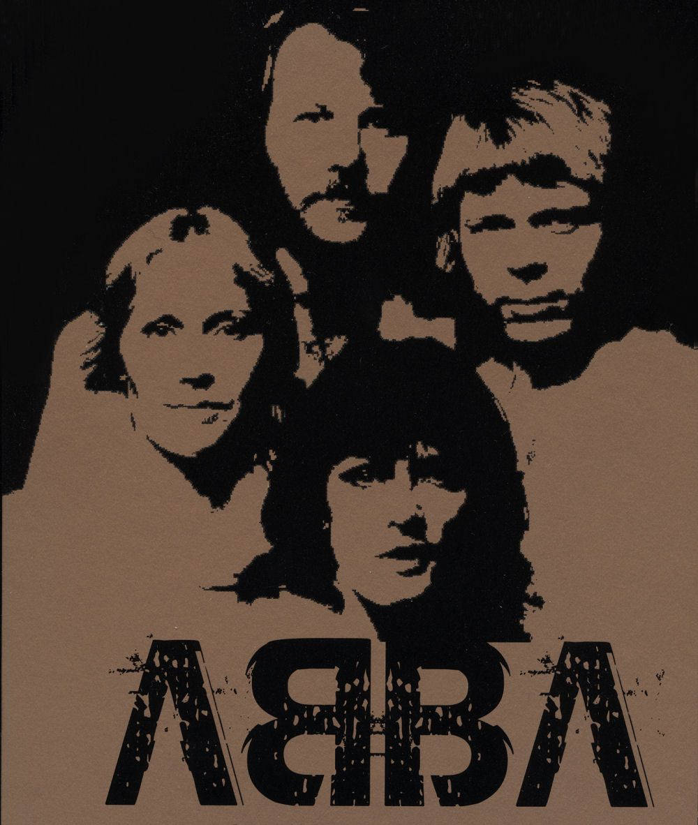 Высококонтрастное искусство ABBA Шпалери