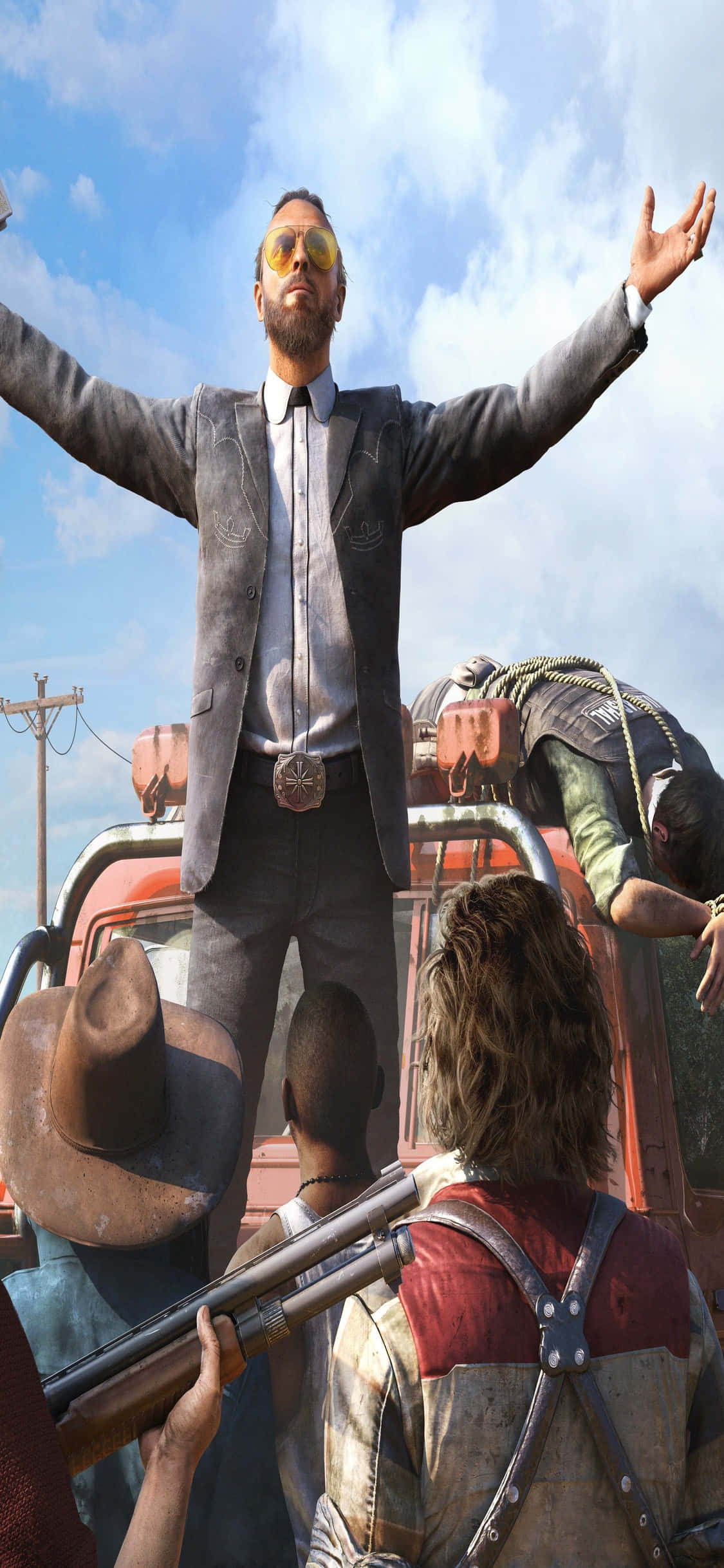 Відкройте для себе Far Cry 5 на новом Apple iPhone Xs Шпалери