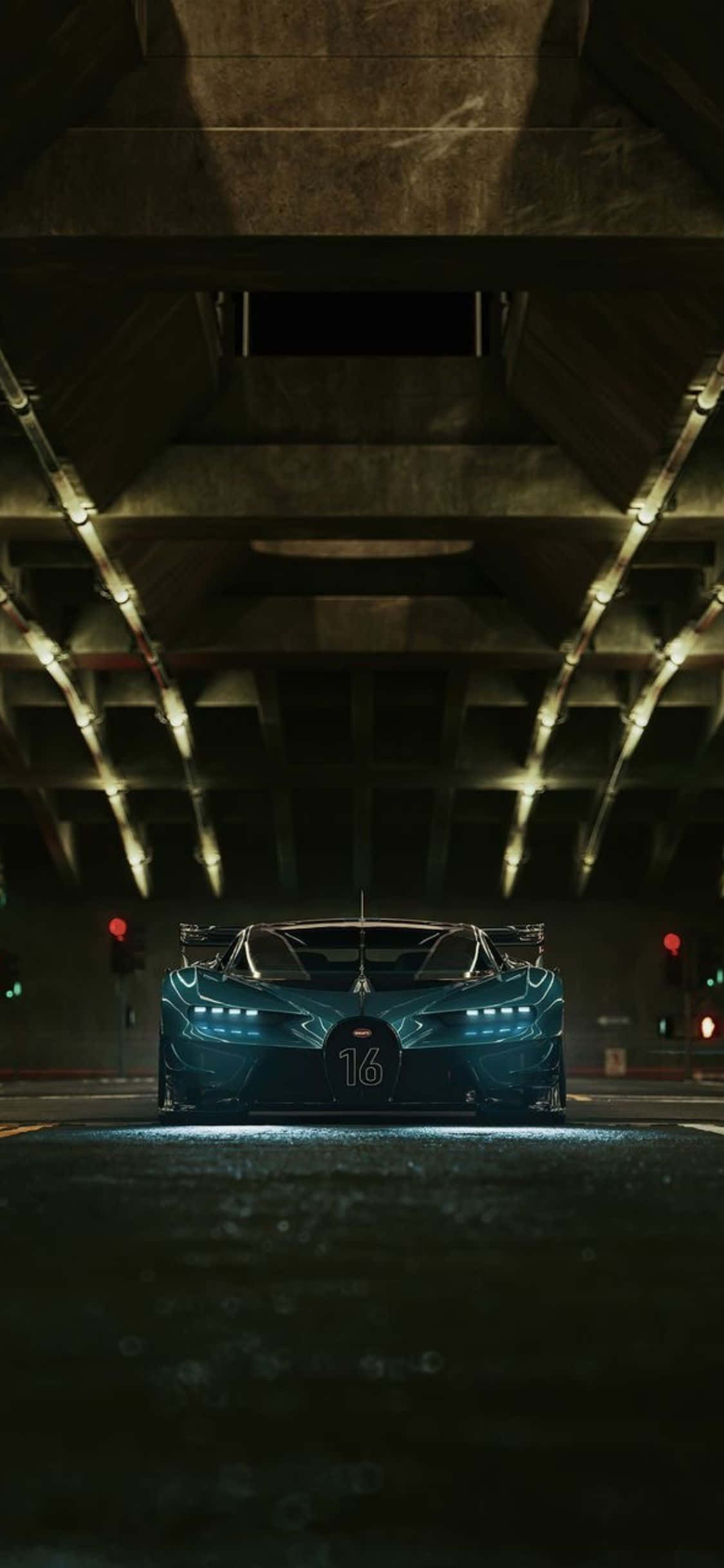 Відчуйте найшвидшу їзду с iPhone Xs Bugatti Шпалери