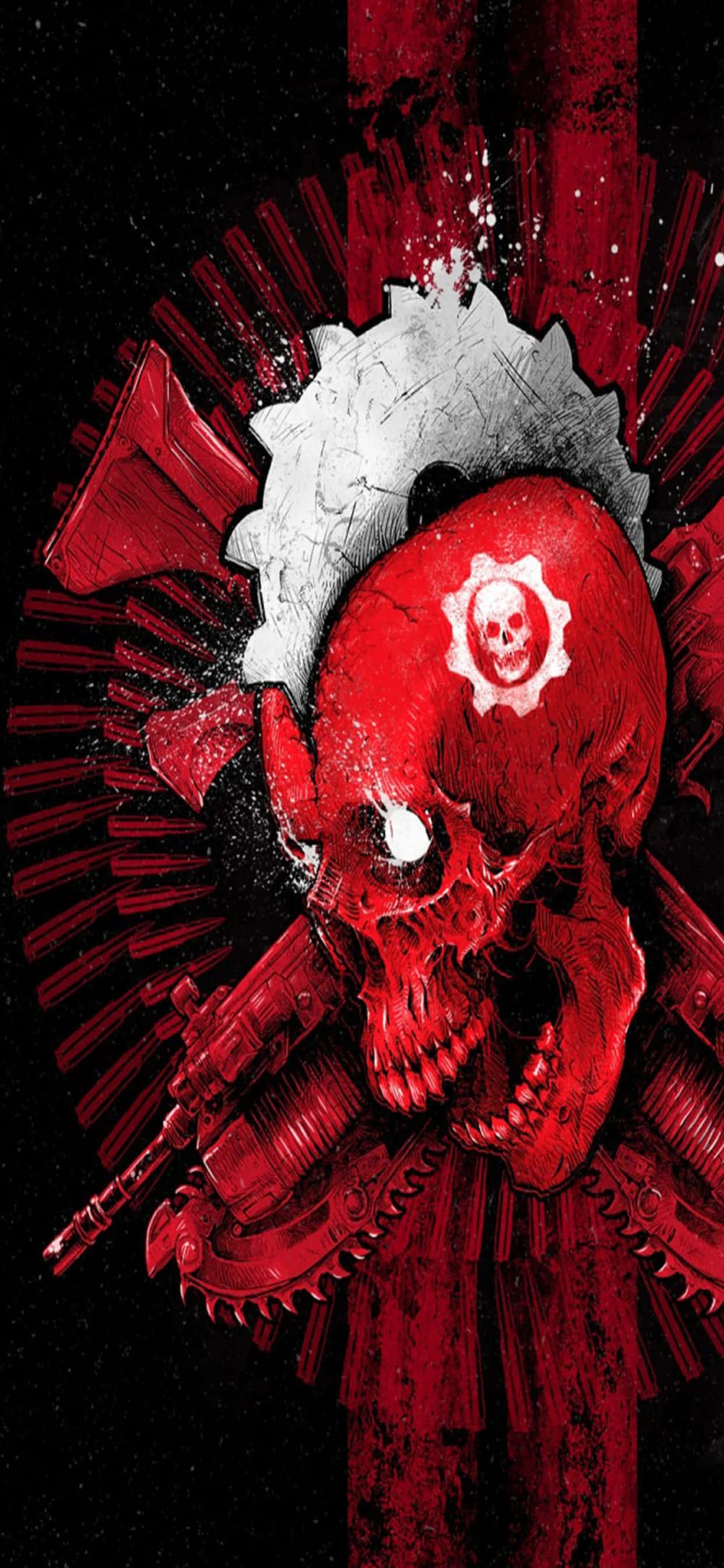Виртуозный игровой опыт с фоном iPhone XS Max Gears of War 5 Шпалери