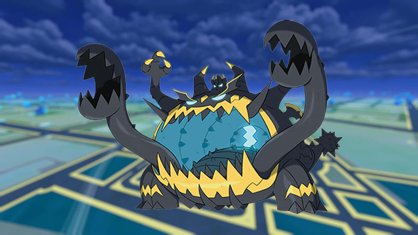 Газзлорд Pokemon Go нічне небо Шпалери