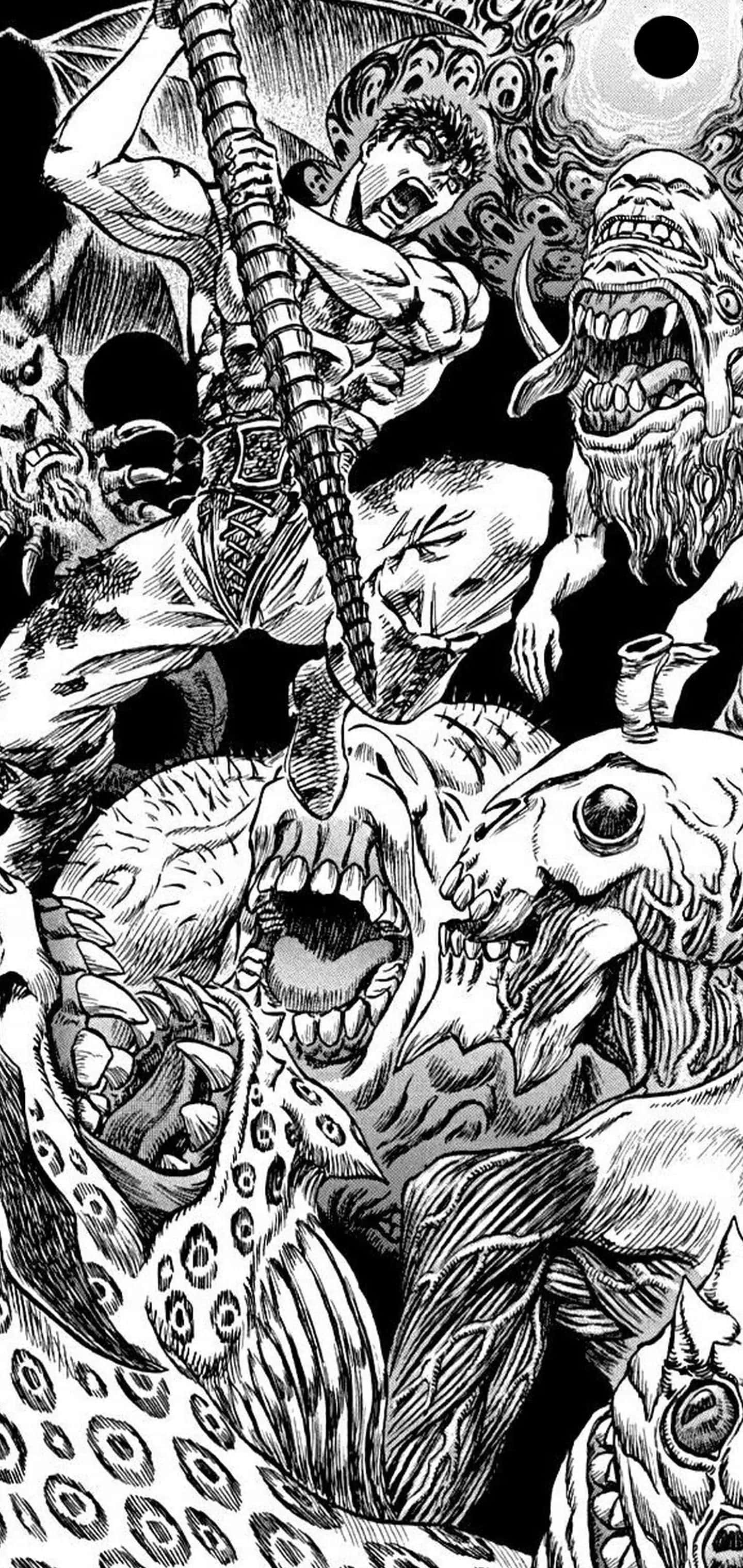 Гатс, Чёрный Мечник из манги Berserk Шпалери