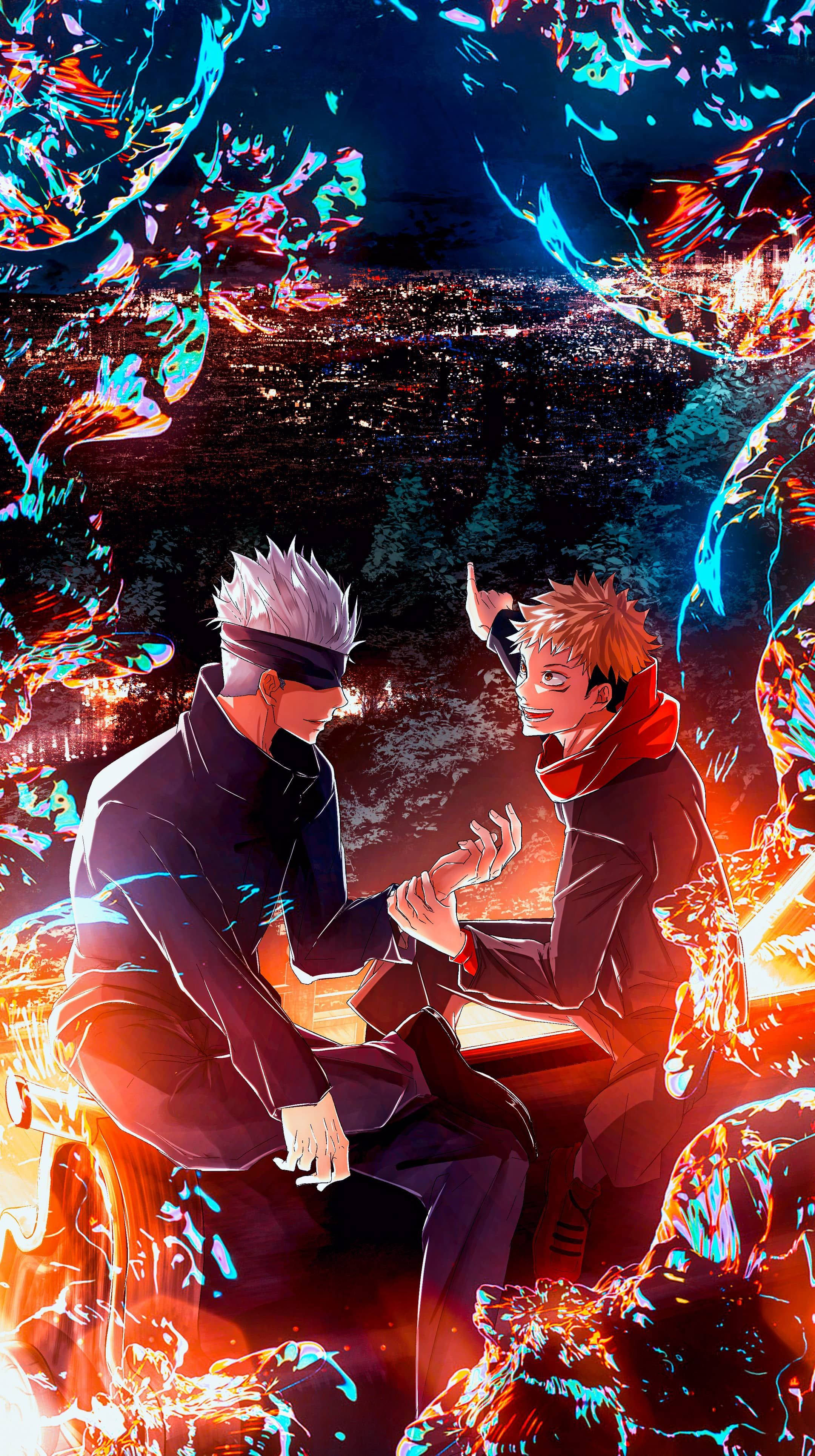 Годжо та Юдзі: Jujutsu Kaisen для iPhone Шпалери