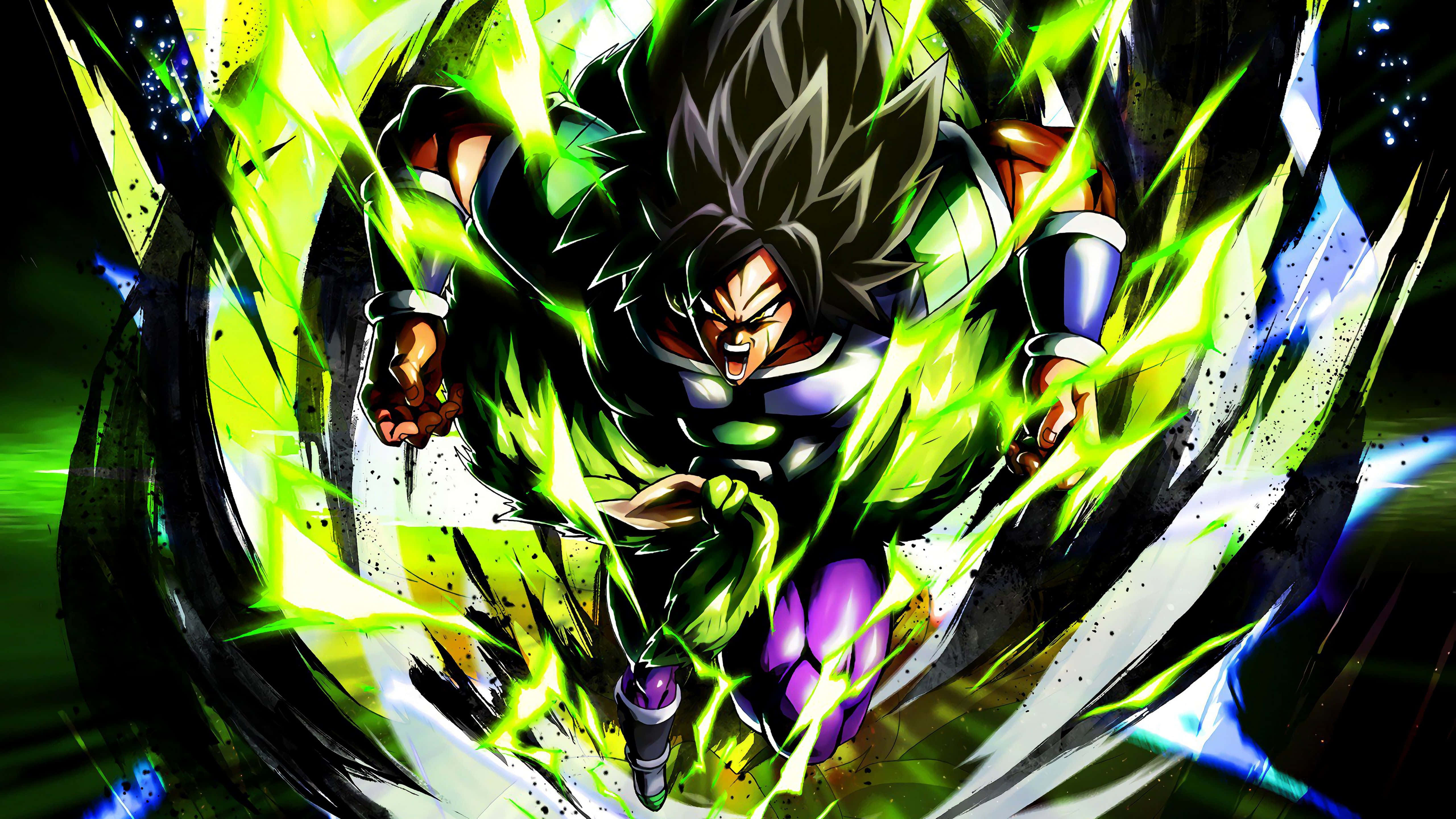 Гоку, Вегета та Бролі готуються до сутички в Dragon Ball Super: Broly Шпалери