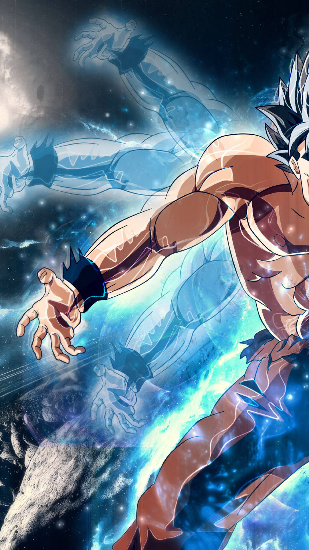 Dragon Ball Super Бролі Сан Гоку використовує свої сили з синьою блискавкою, популярне аніме Гоку.