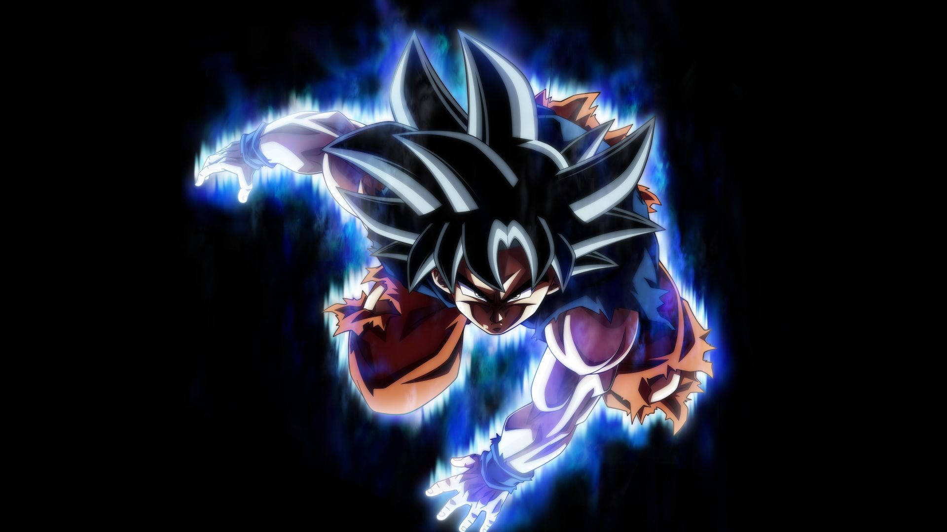 Dragon Ball Гоку з синьою блискавкою, супер Бролі, перетворюється на режим супер саяна.