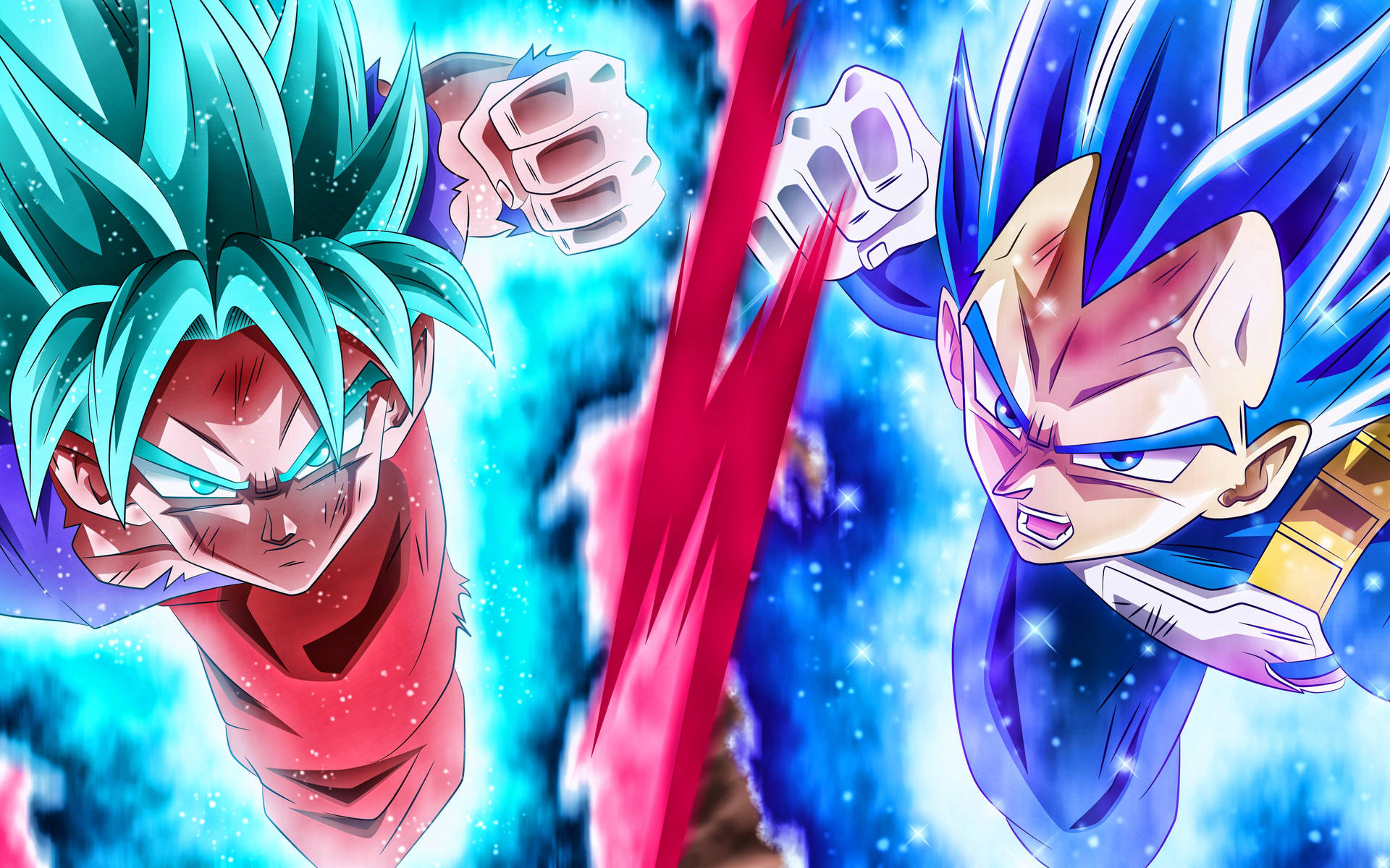 Гоку та Вегета DBZ 4K — Dragon ball z GIF Шпалери