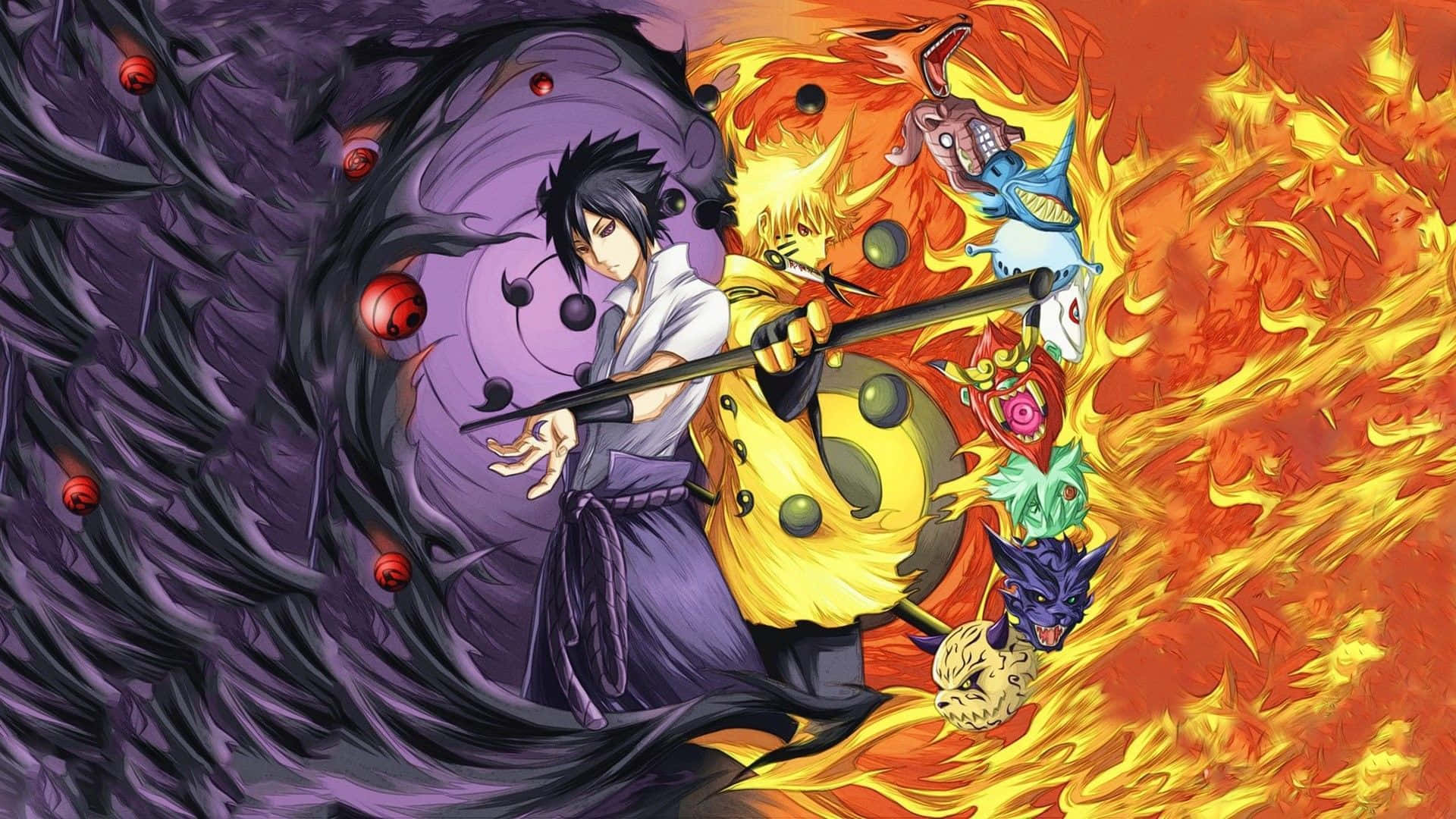 Головні персонажі відеогри Naruto для PS4 Шпалери