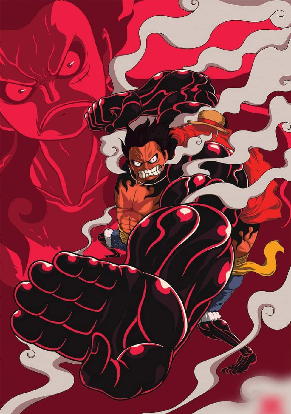 Гому Гому One Piece Луфі Телефон Шпалери