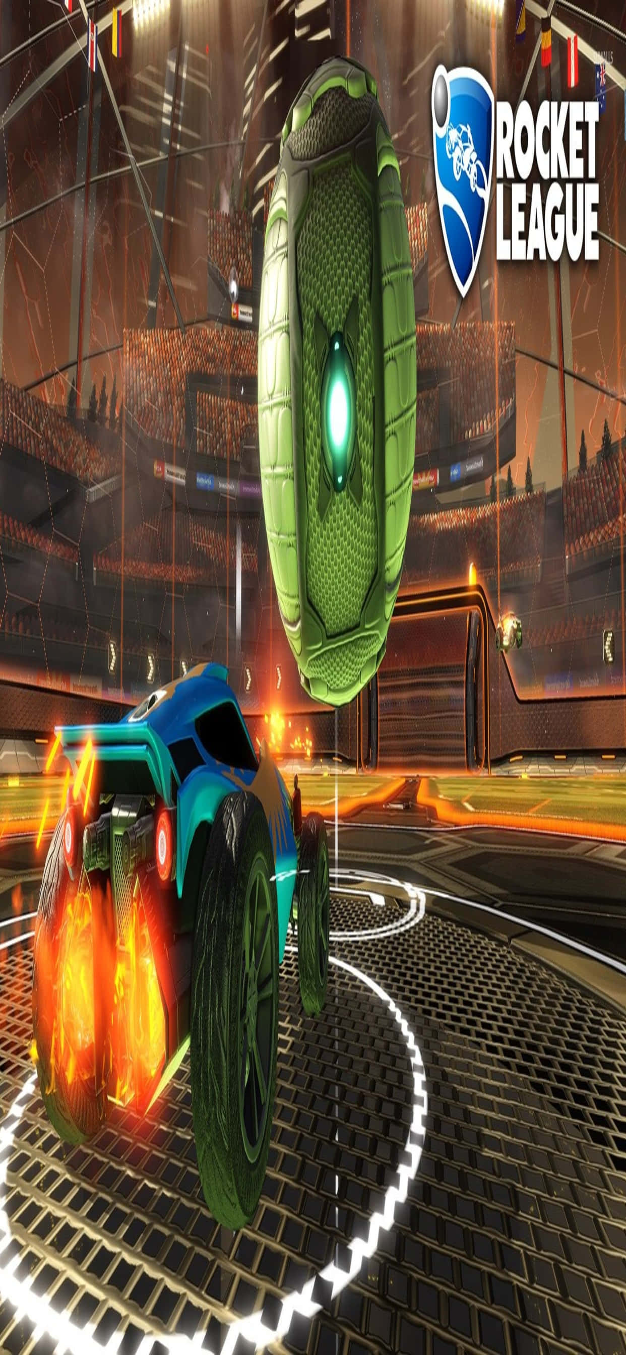 Готовься разогнать свою игру с iPhone Xs Max и Rocket League Шпалери