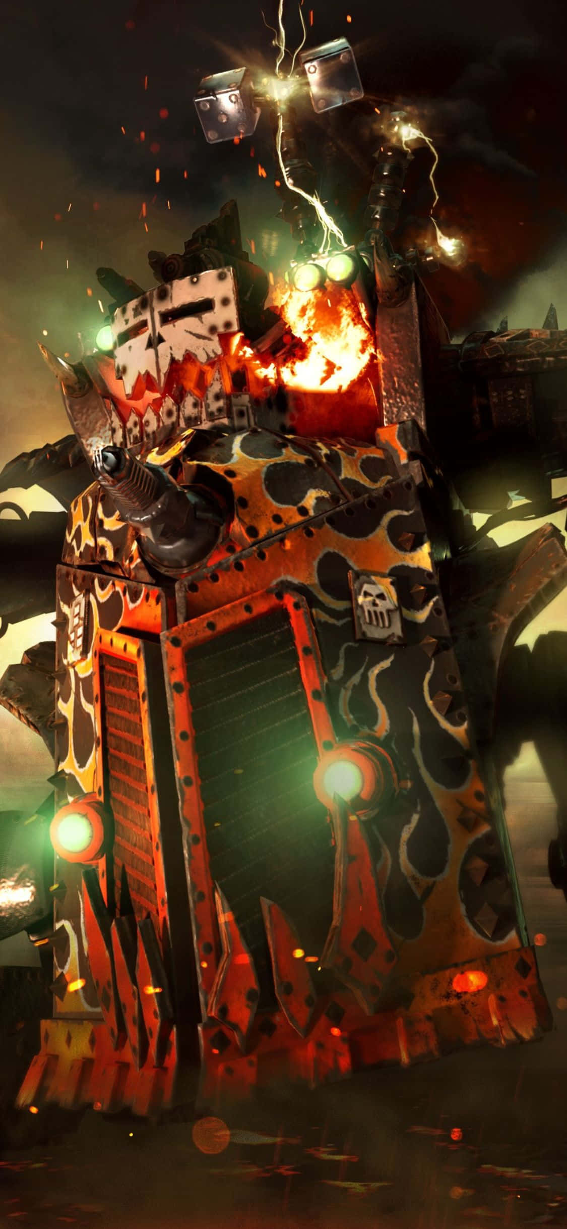 Готовьтесь к эпическим битвам с iPhone Xs Dawn Of War III Шпалери