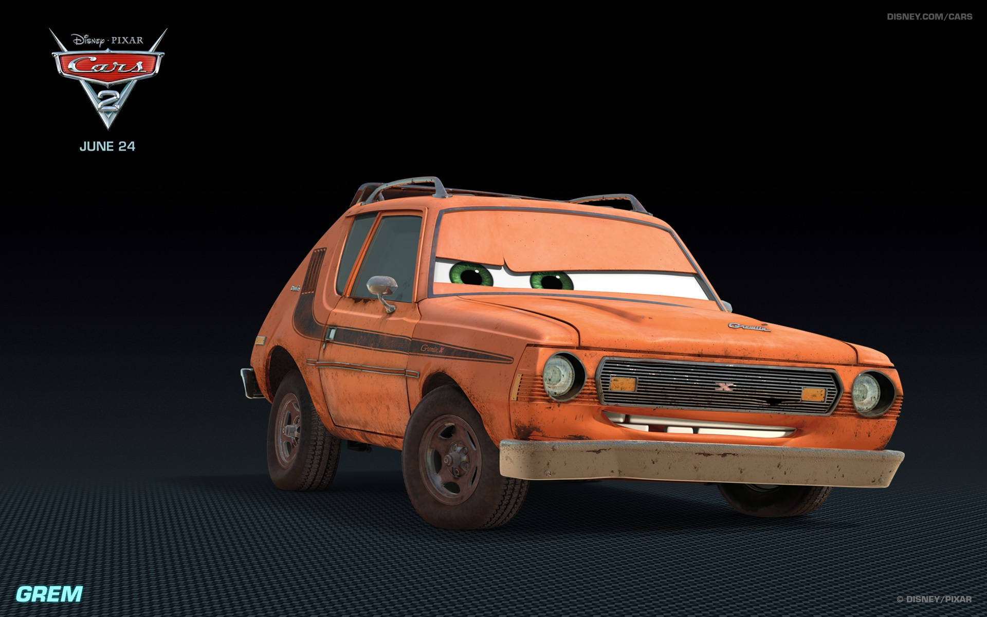 Грем з мультфільму Тачки 2 від Disney Pixar Шпалери