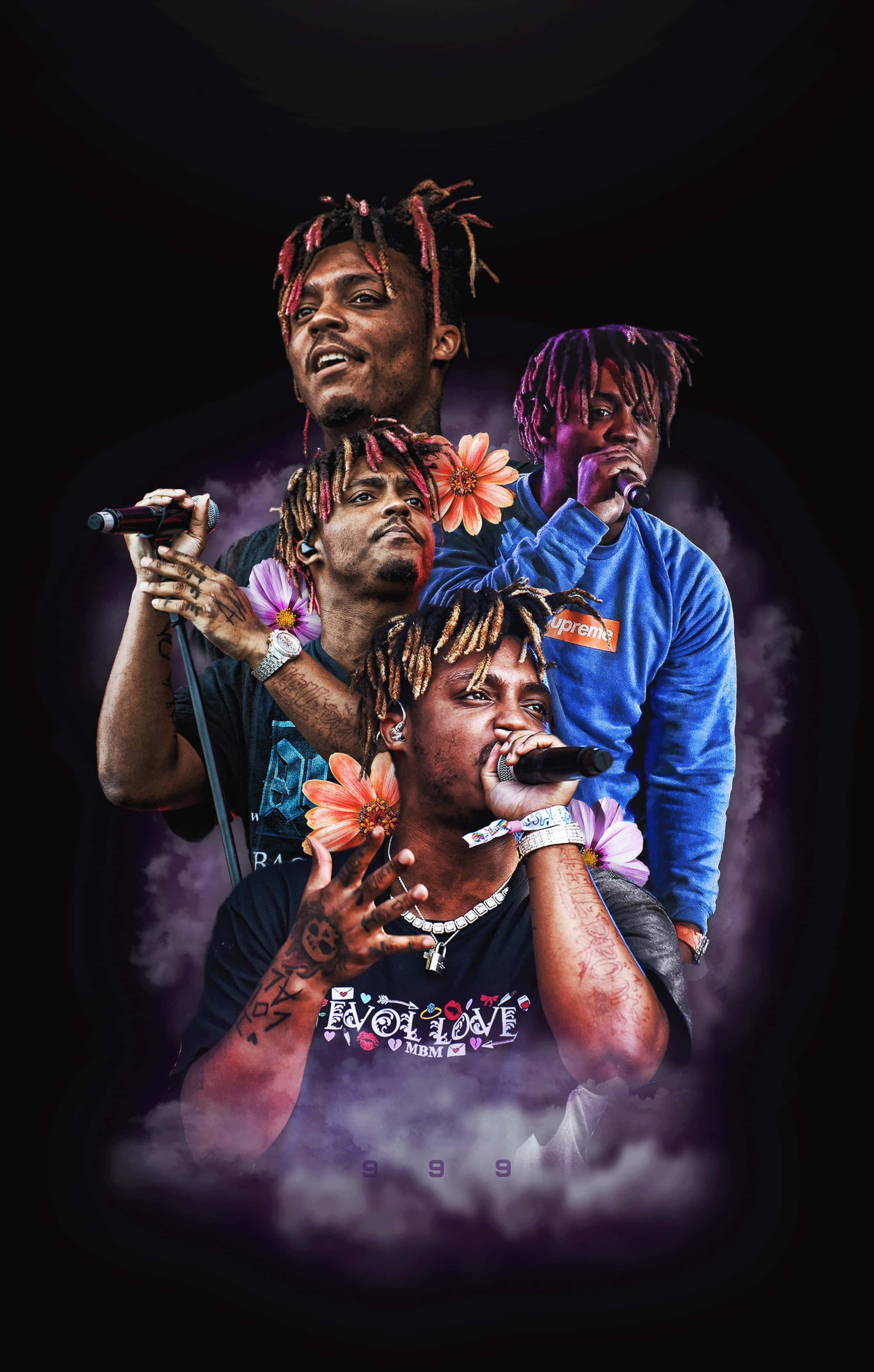 Дань уважения покойному Juice Wrld, мастеру эмо-рэпа Шпалери