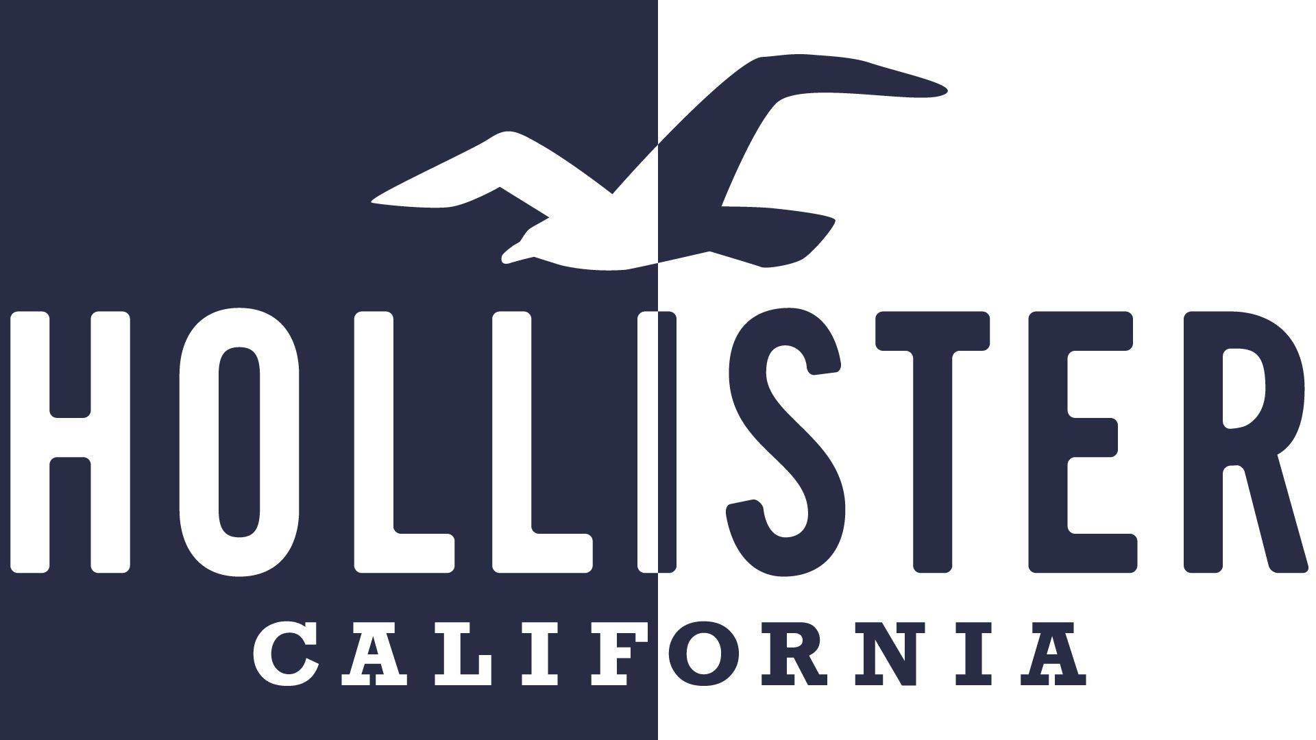 Двухцветный логотип Hollister Шпалери