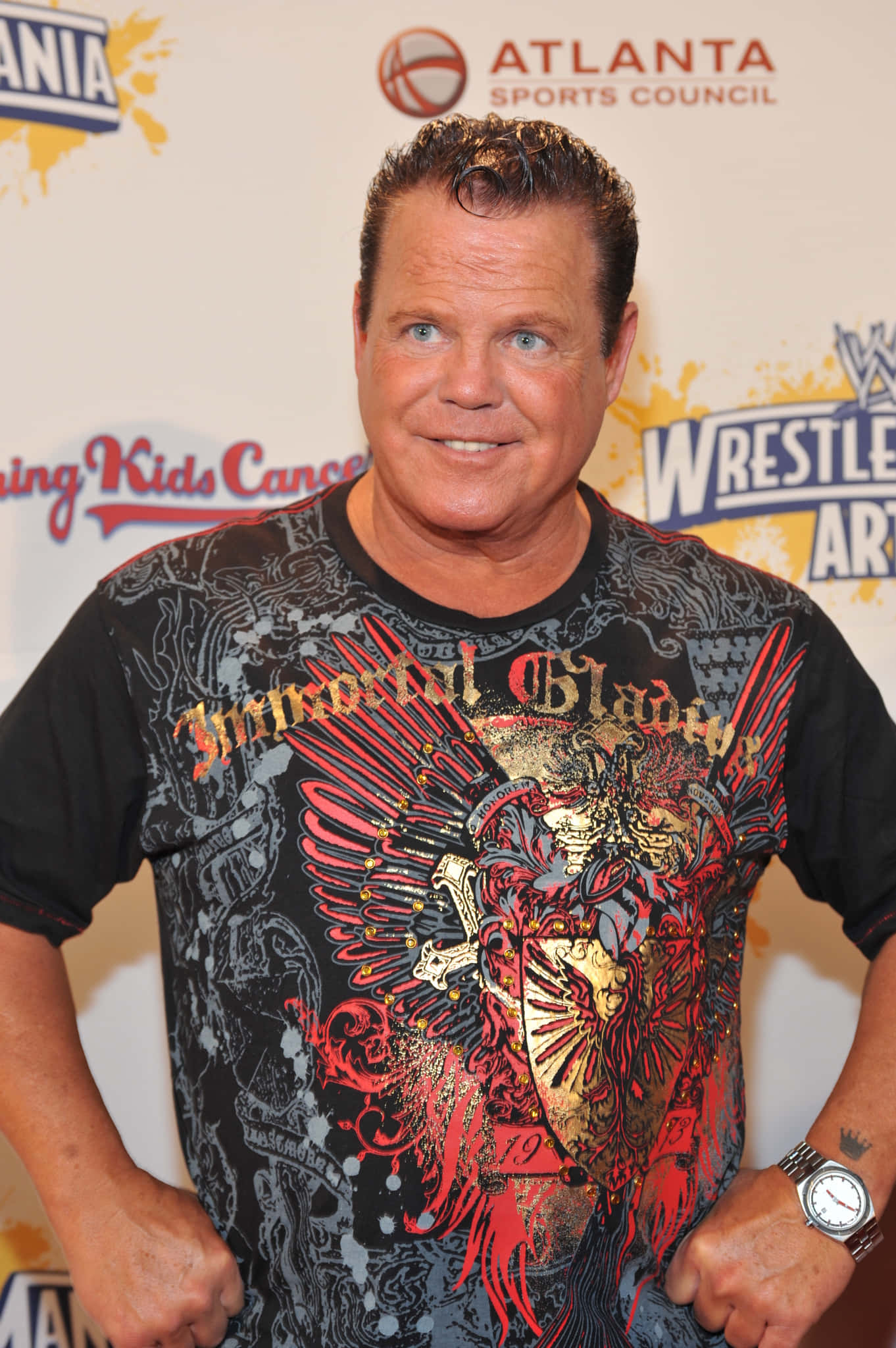 Джерри Лоулер на художественной выставке WrestleMania 2011 Шпалери