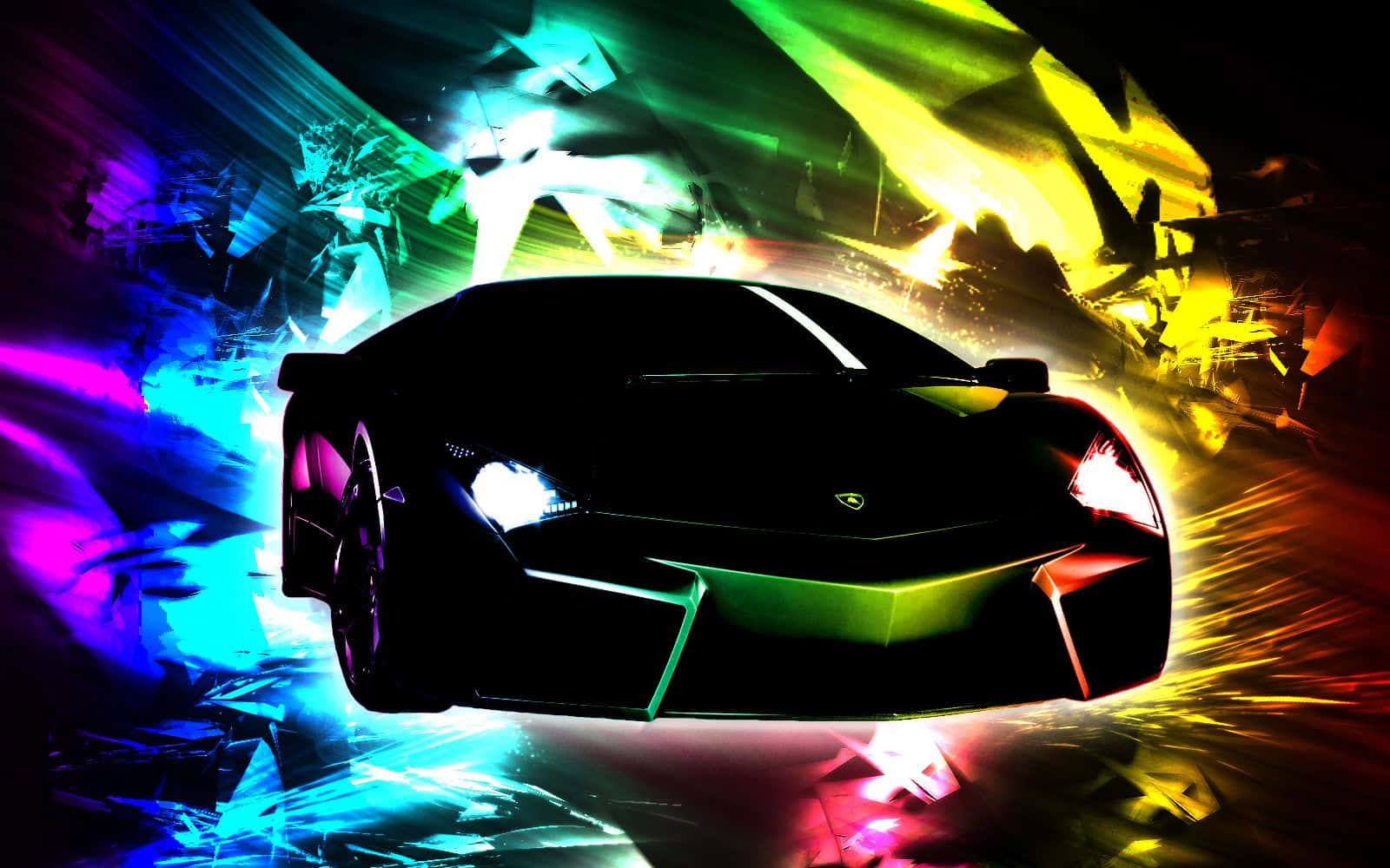 Дивовижний неоновий Lamborghini Шпалери
