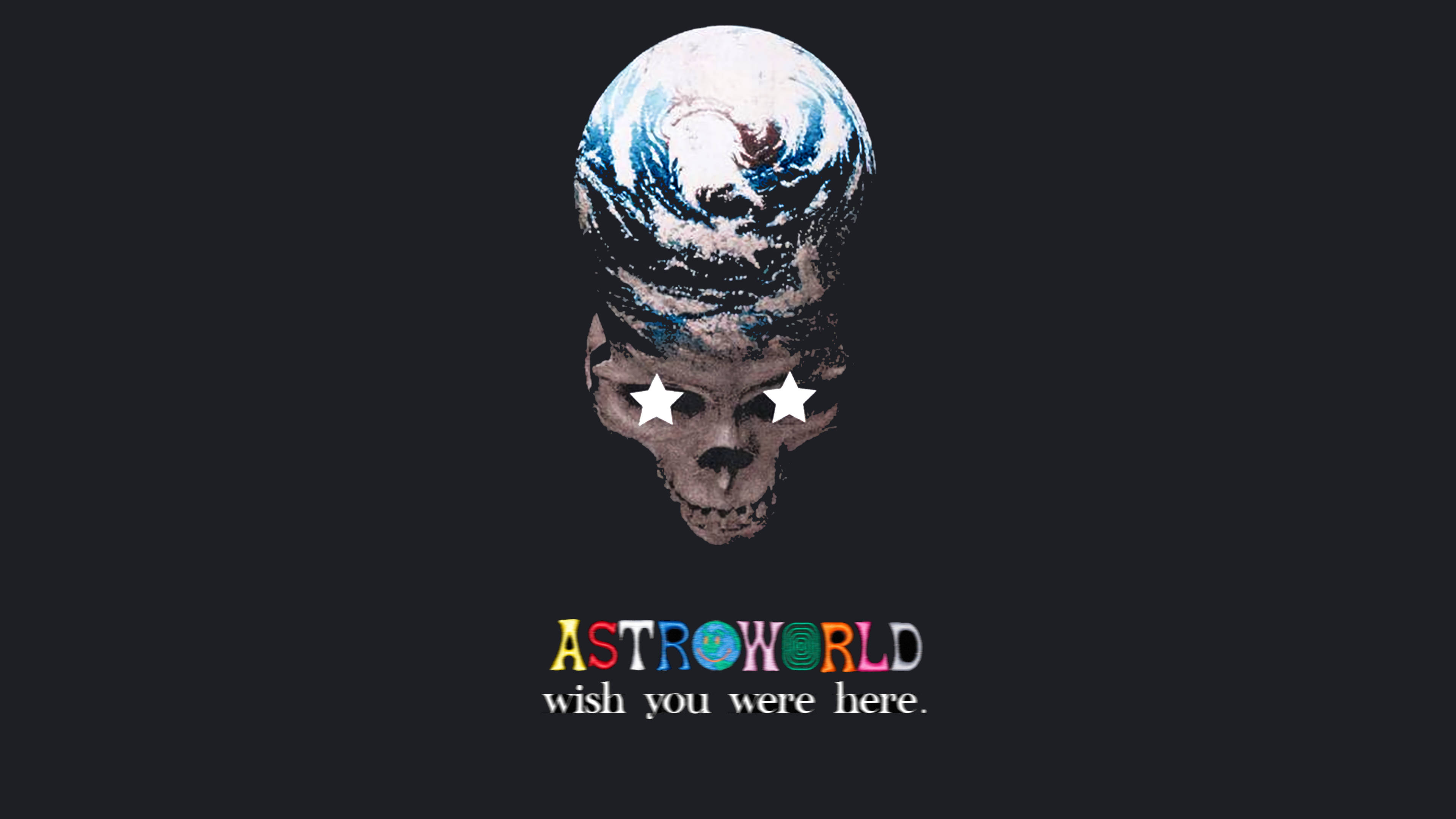 Добро пожаловать в тёмную и загадочную сторону Astroworld Шпалери