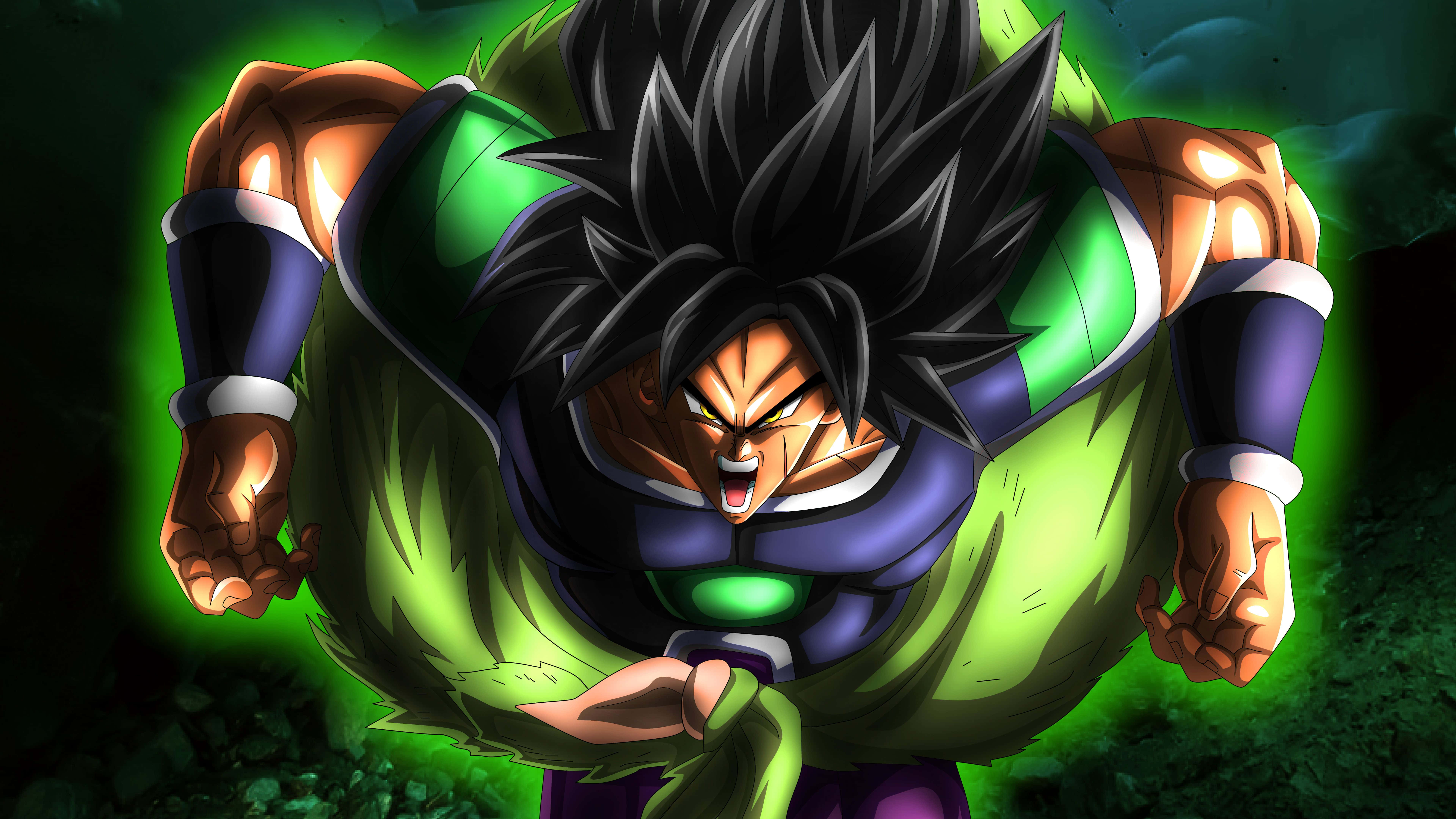 Довгоочікувана битва між Ґоку та Бролі у фільмі Dragon Ball Super Broly Шпалери