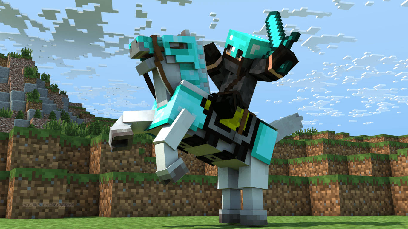 3D Minecraft броньований лицар ніндзя шпалери — Майнкрафт Шпалери