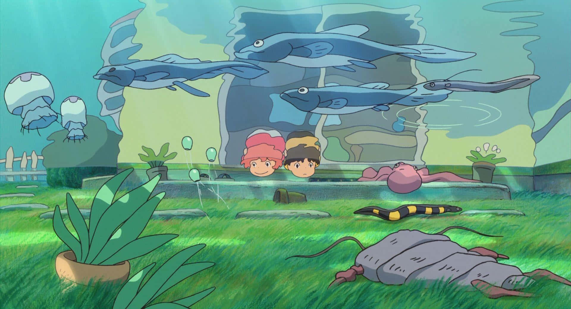 Досліджуй чарівний світ Aesthetic Ghibli! Шпалери