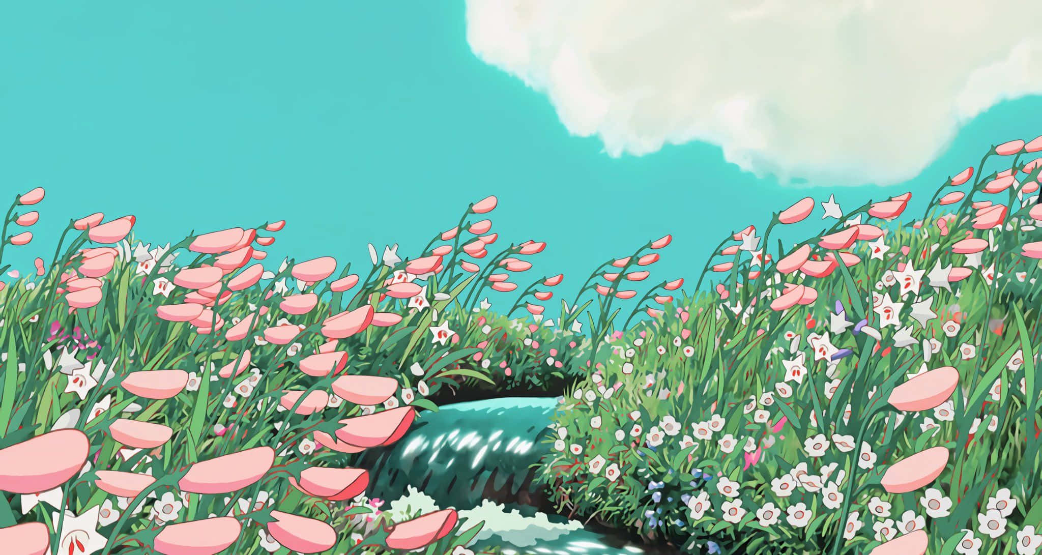 Досліджуйте свою уяву з естетикою Ghibli Шпалери
