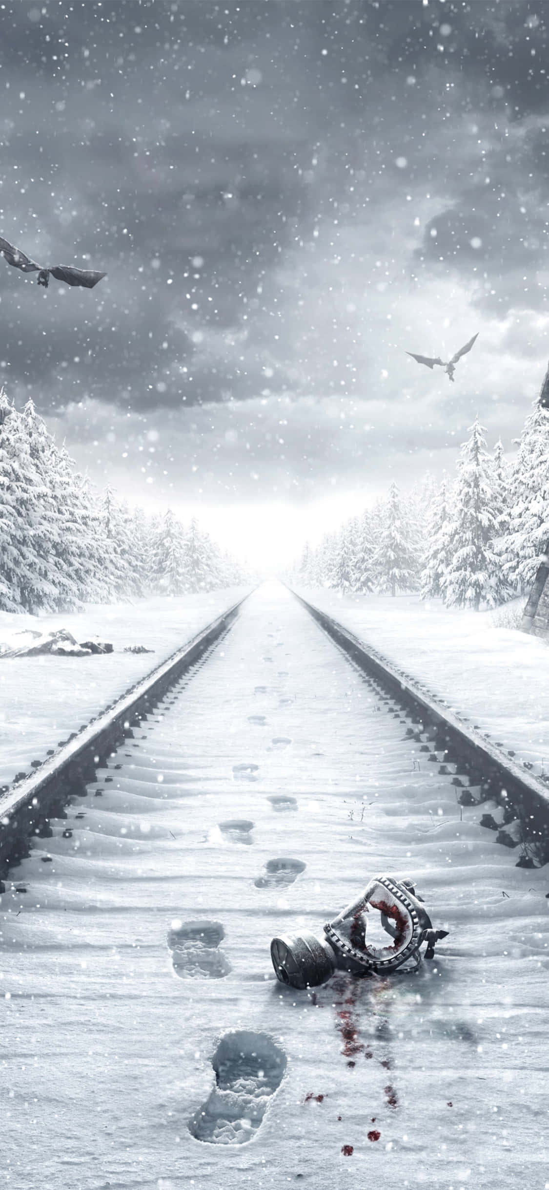 Дослідуйте постапокалиптичну Росію на моем новом iPhone X, грая в Metro Exodus Шпалери