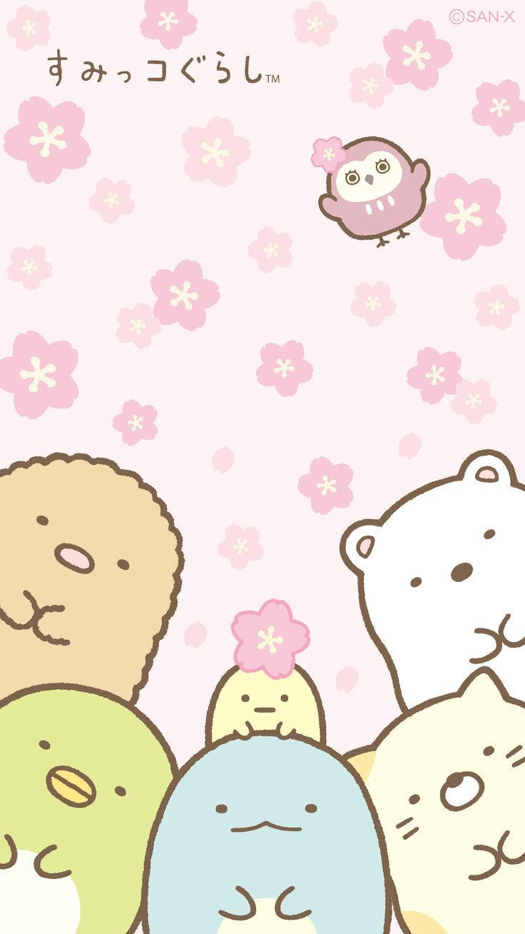 Кавай Sumikko Gurashi пухкі персонажі шпалери