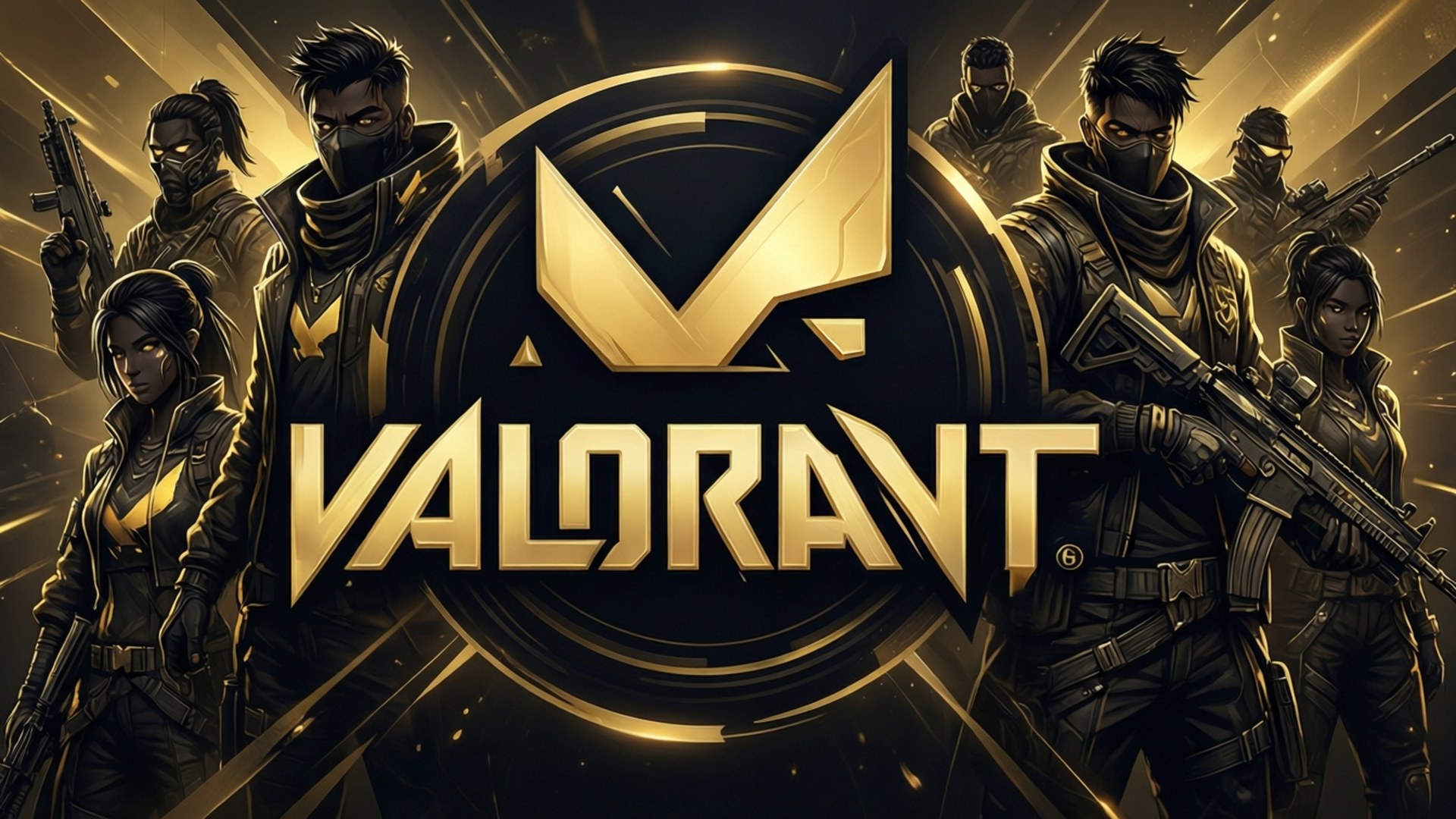 Елегантний логотип Valorant Шпалери
