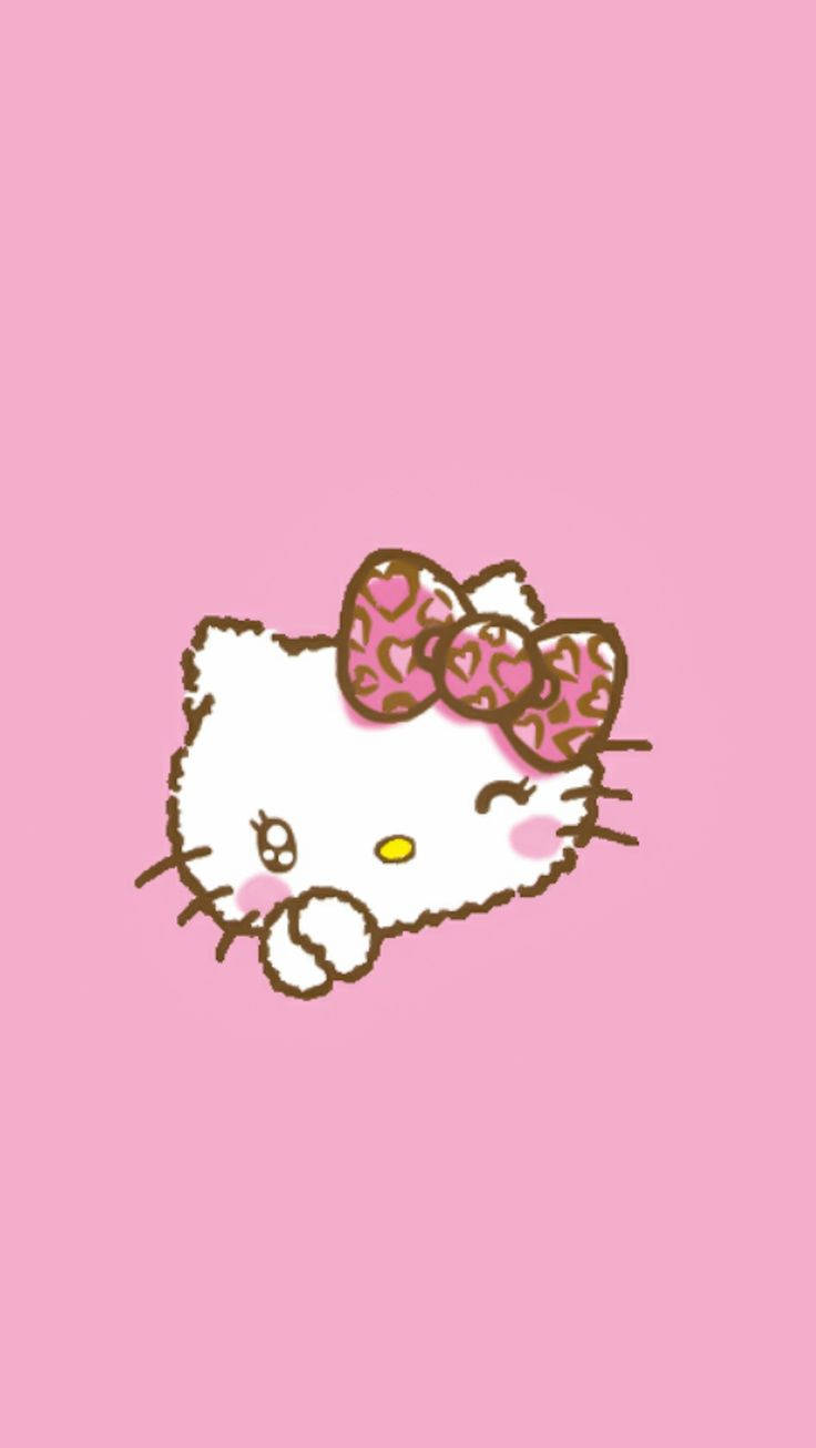 Естетика Hello Kitty з підморгуванням Шпалери
