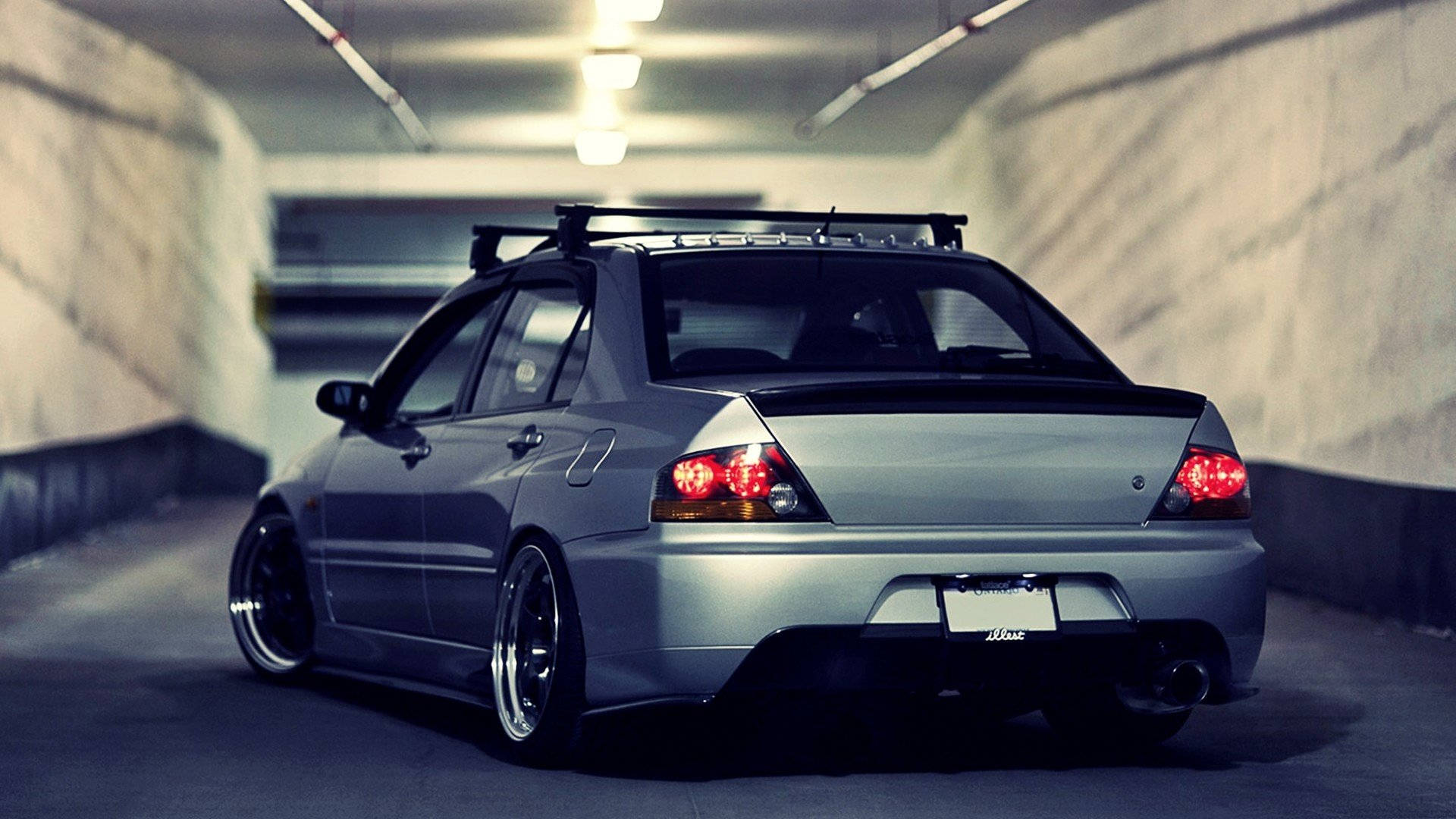 Естетика JDM Mitsubishi Lancer Шпалери