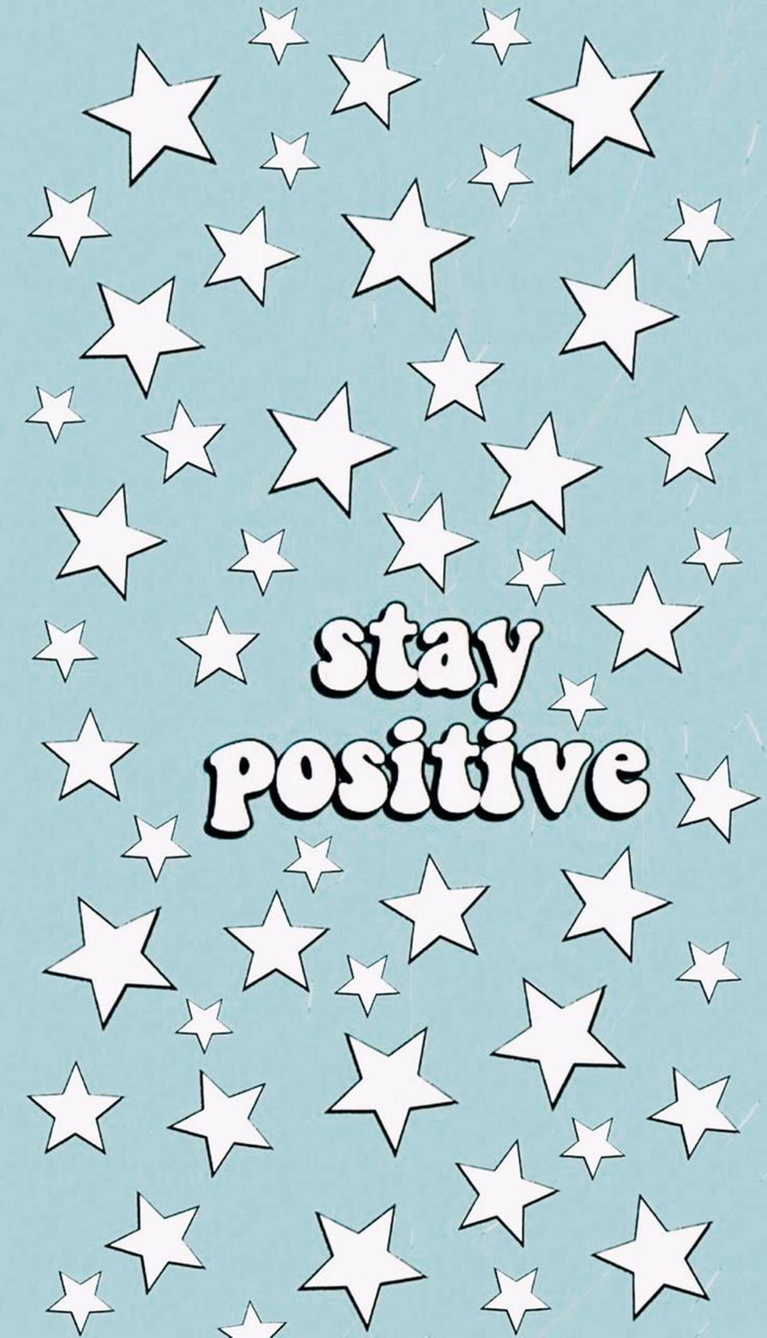Естетика Stay Positive VSCO Шпалери