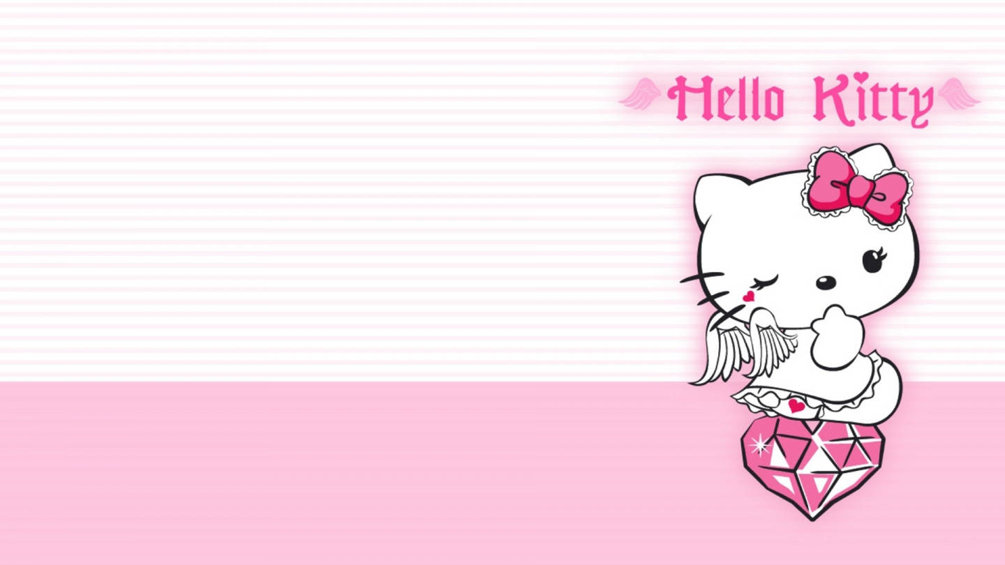 Естетичний діамант Hello Kitty Шпалери