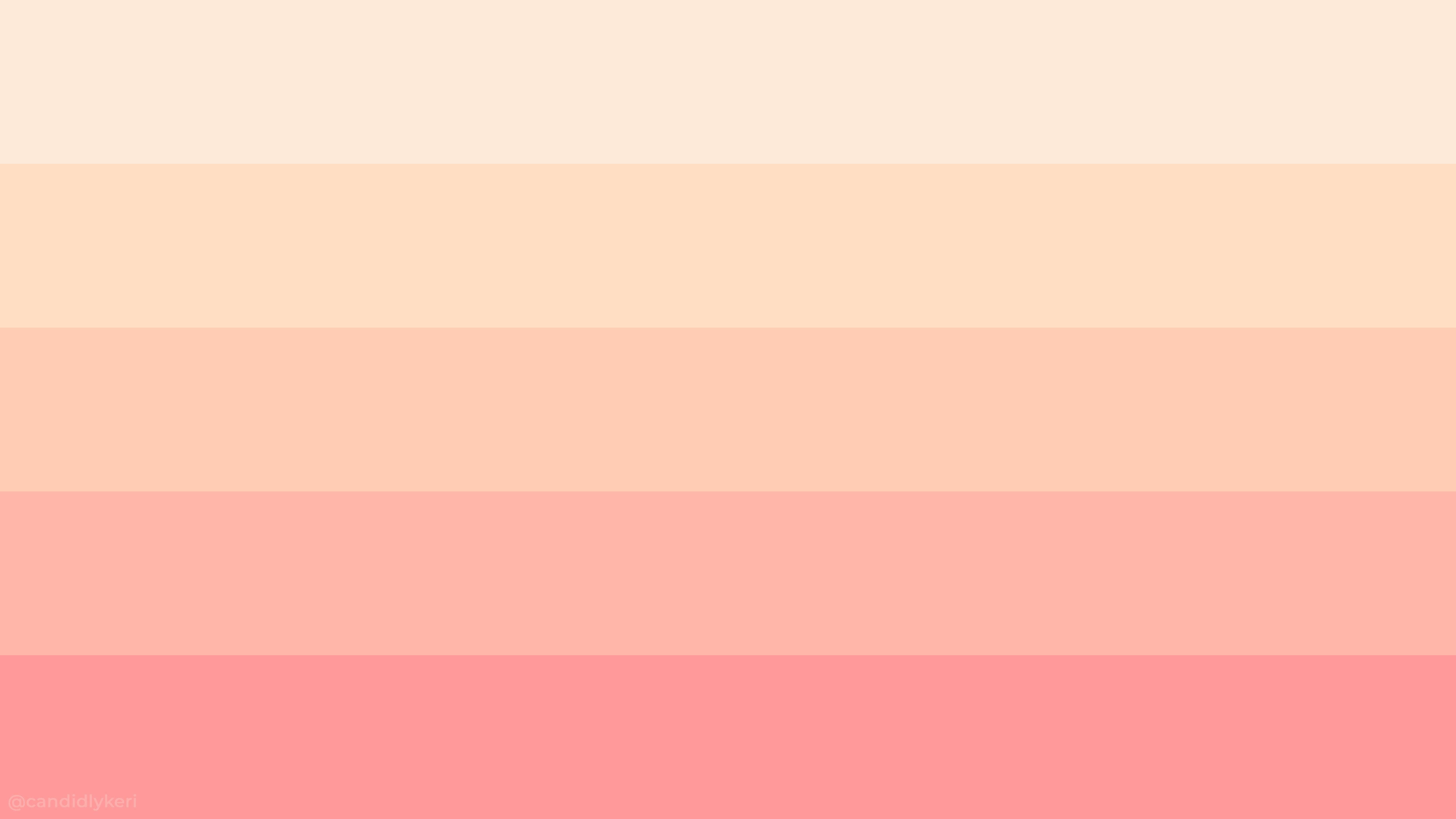 Естетичний робочий стіл у персиковій палітрі Шпалери