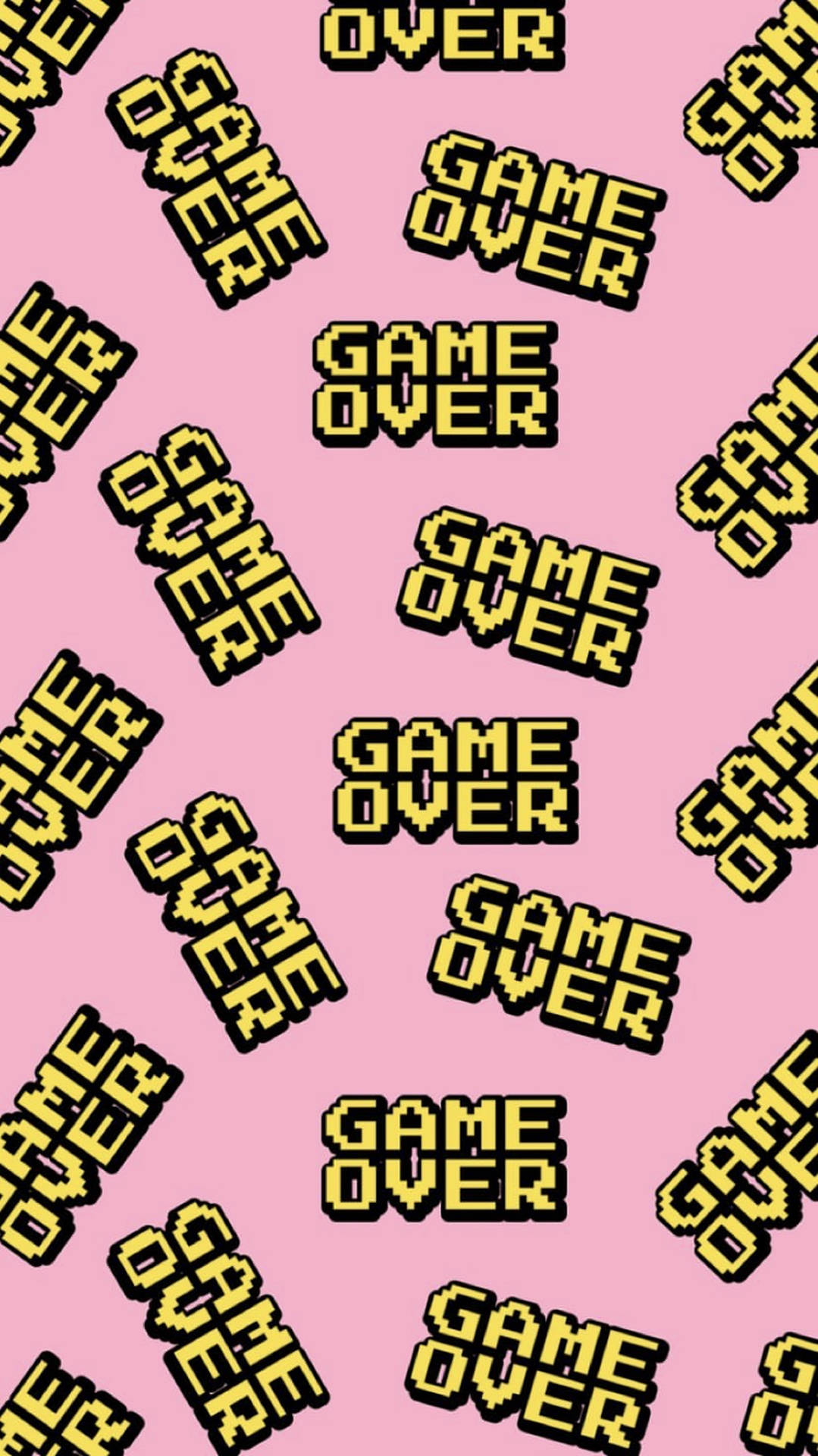 Шпалери з естетичними словами Game Over — Естетичні слова Шпалери
