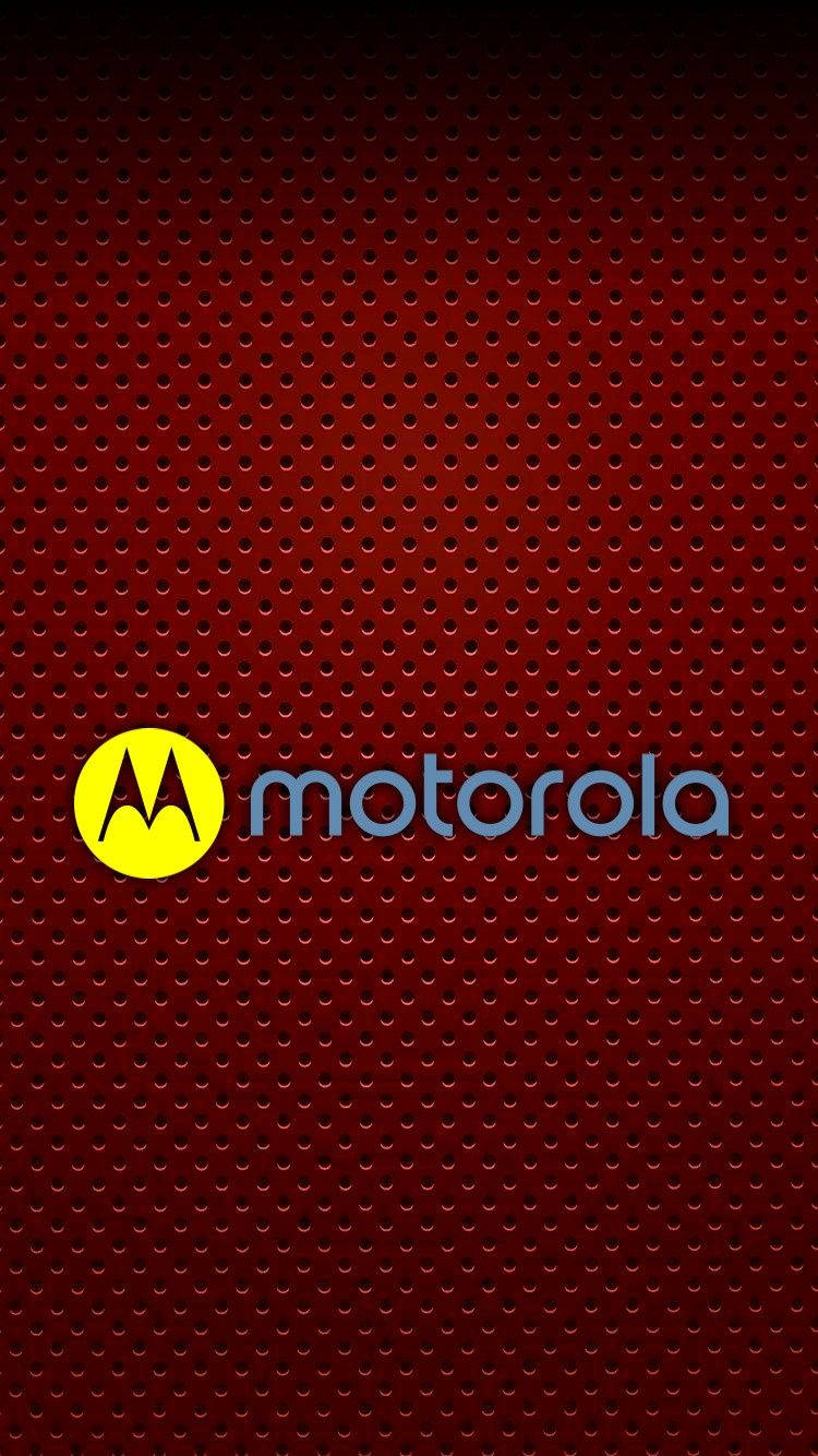 Желтый Motorola на бордовом фоне Шпалери