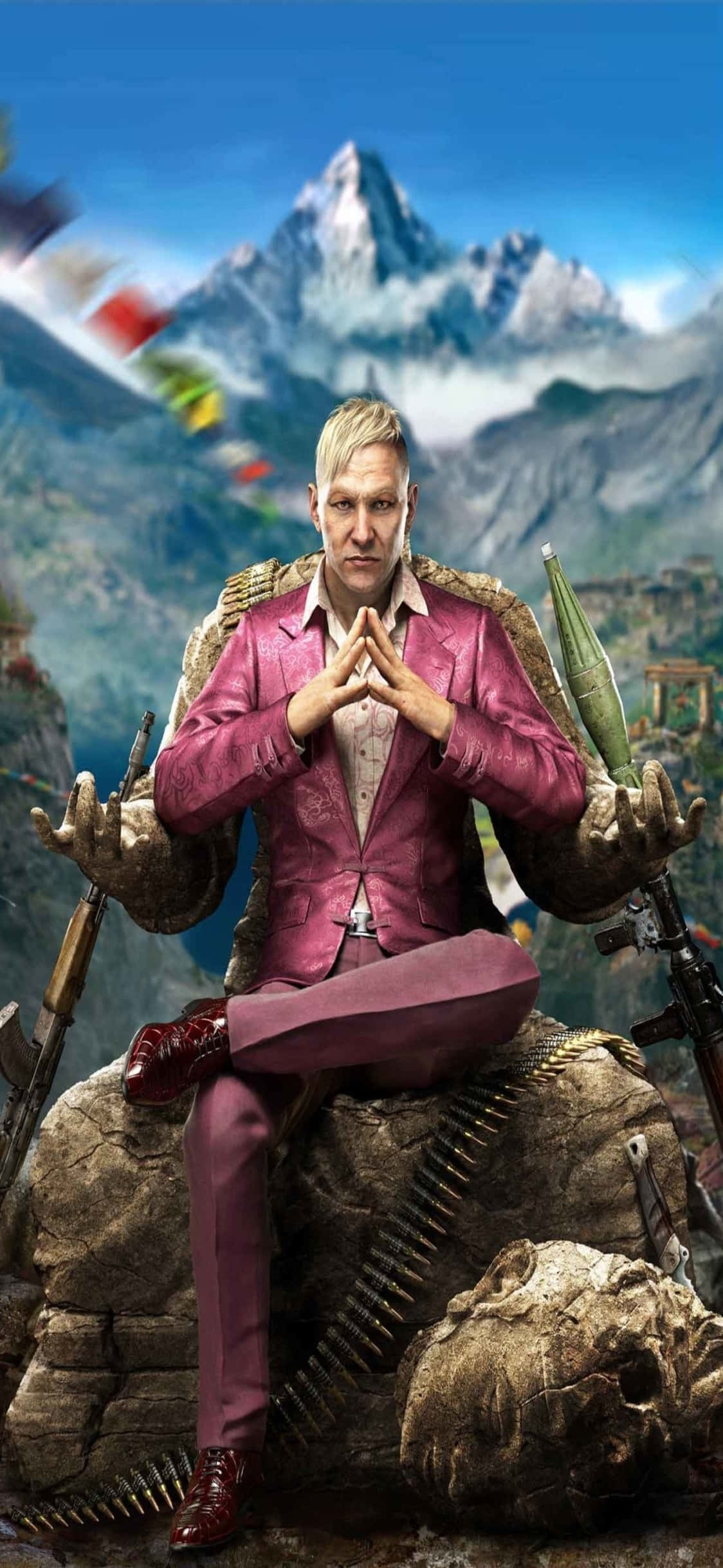 Живописный вид открытого мира Far Cry 3 на iPhone X Шпалери
