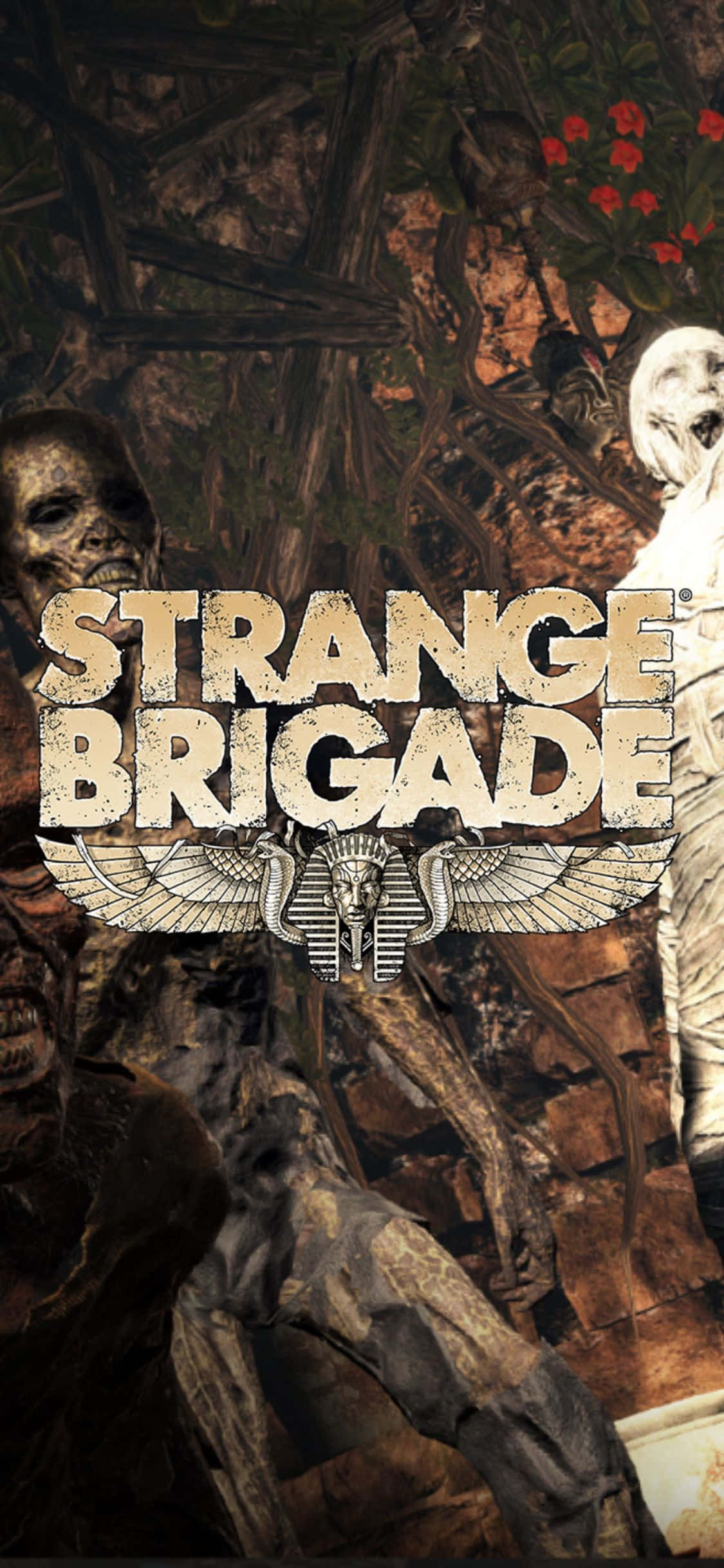 Страшні скелети-зомби iPhone X Strange Brigade фон Шпалери
