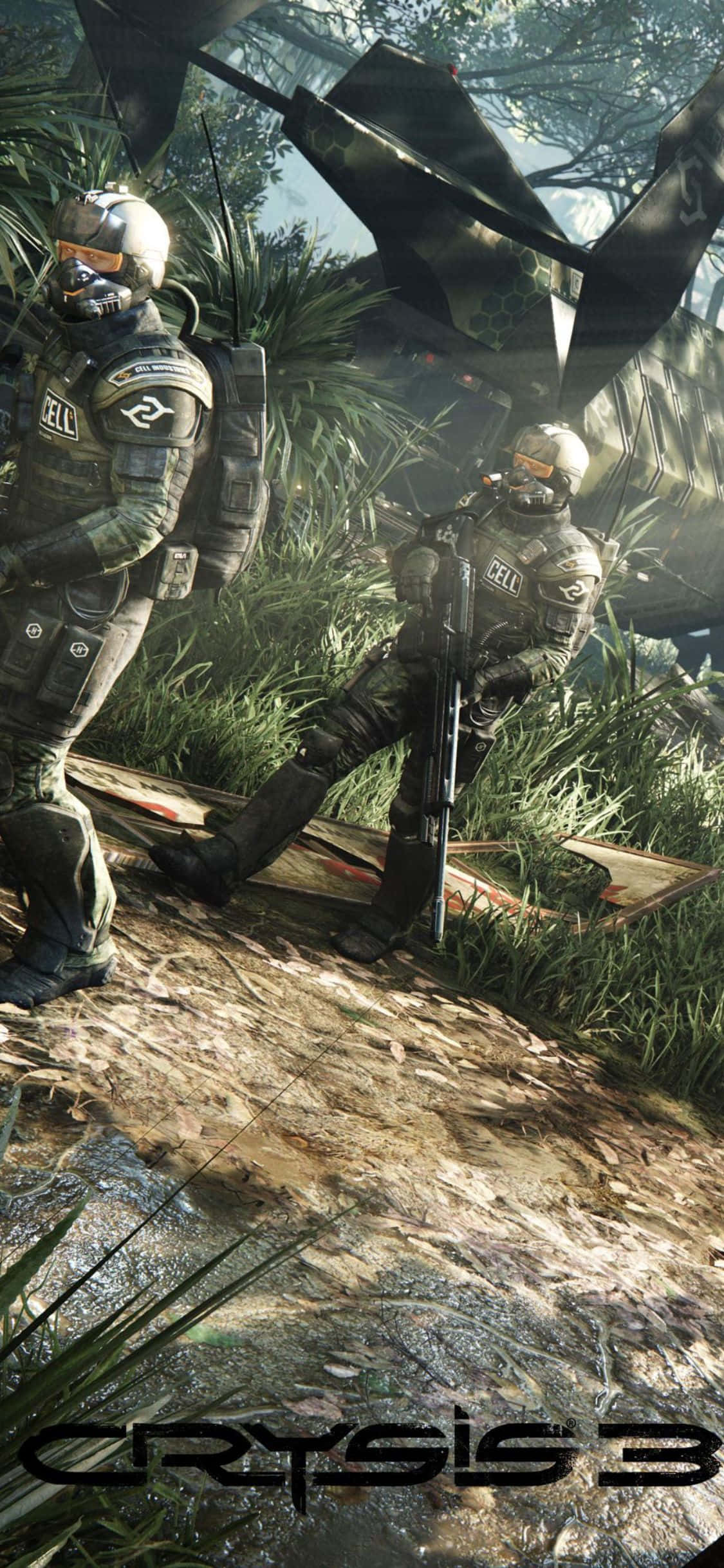 Захватывающая научно-фантастическая приключенческая игра – Crysis 3 для iPhone X Шпалери