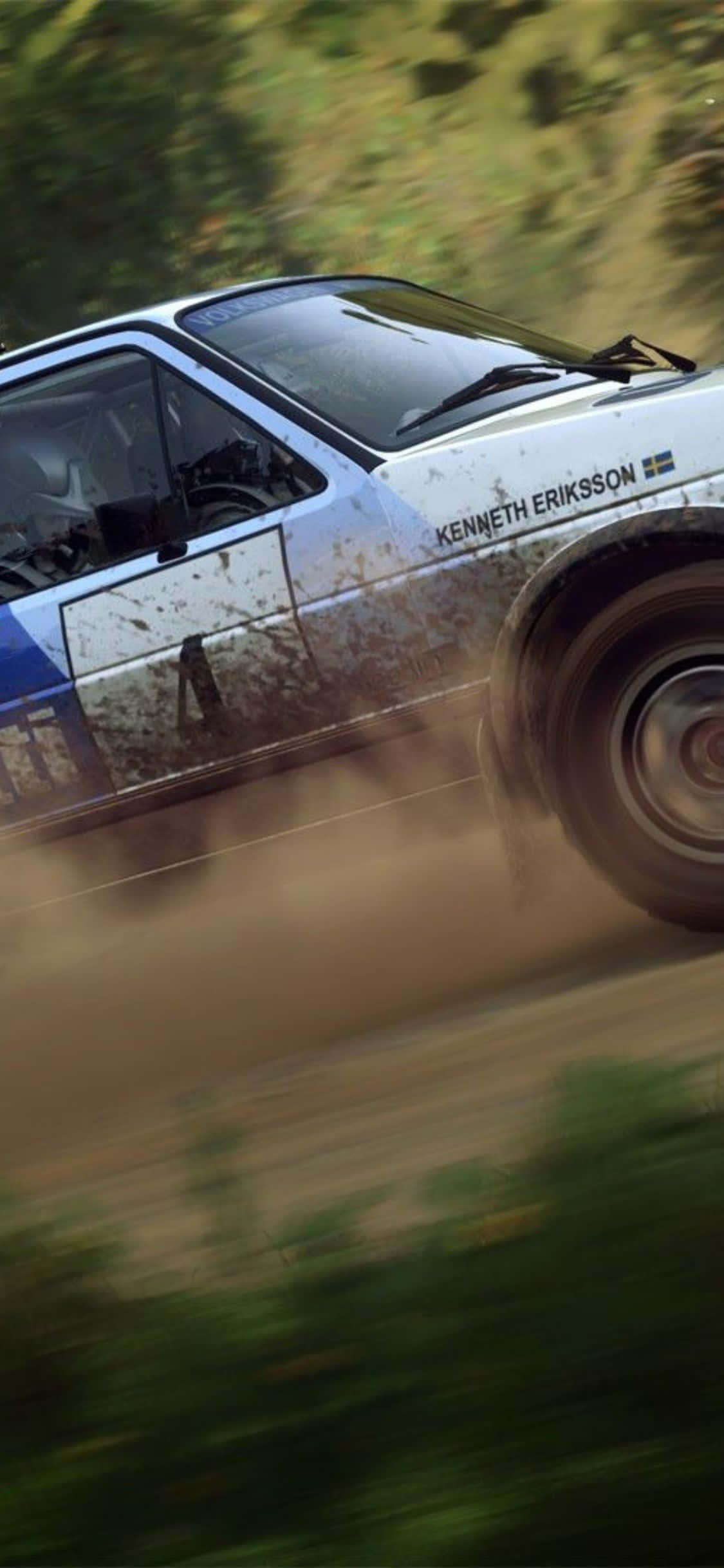 Захватывающее приключение на бездорожье в iPhone Xs Dirt Rally! Шпалери
