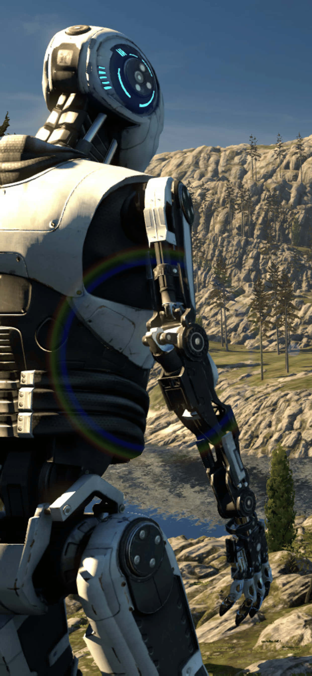 Захватывающий вид игры The Talos Principle на iPhone XS Max Шпалери