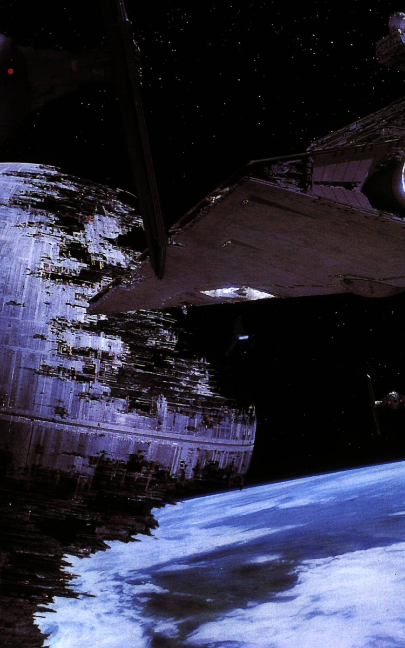 Звезда Смерти в космосе Star Wars для планшета Шпалери