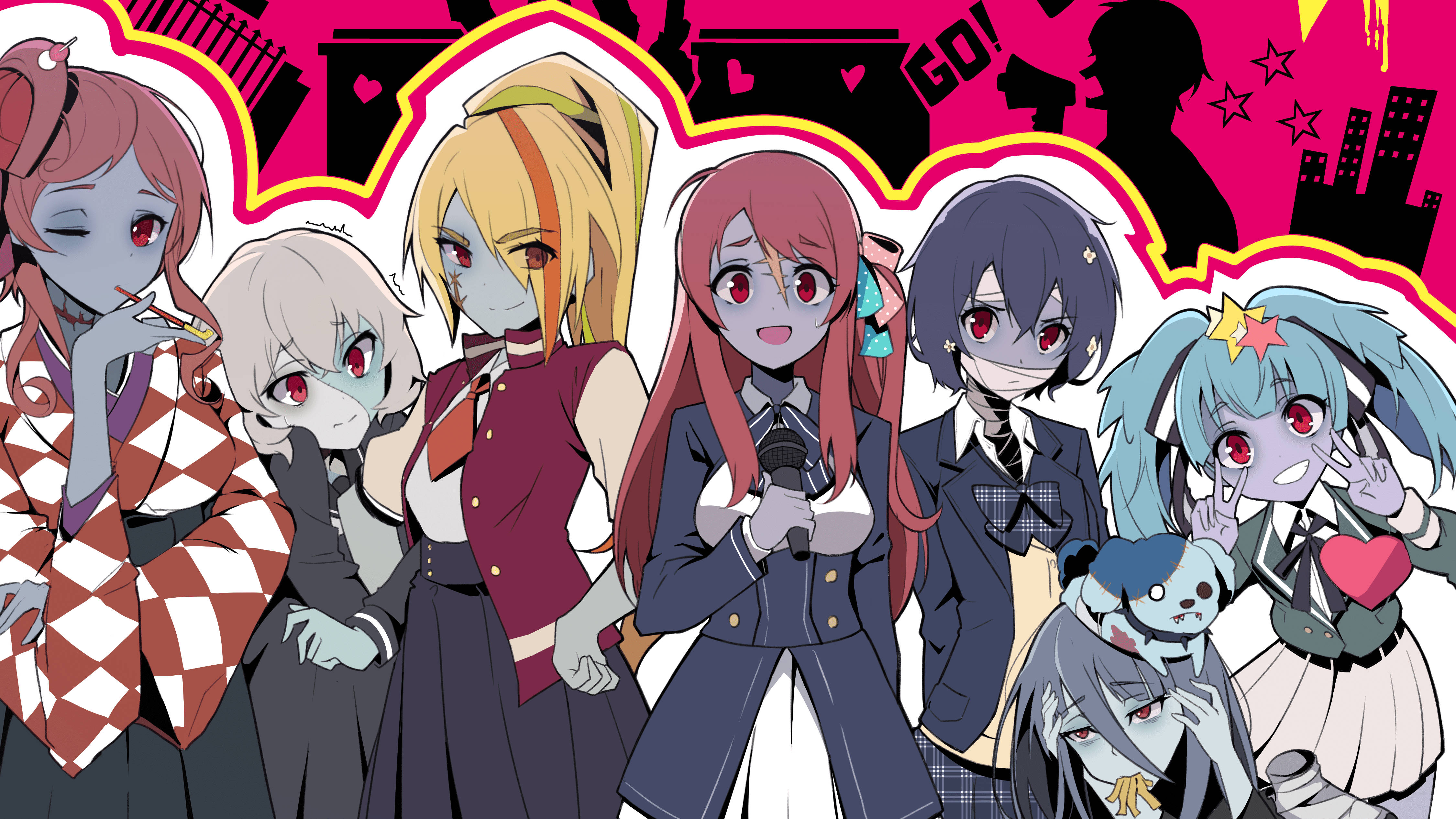 Звёзды Zombie Land Saga Шпалери