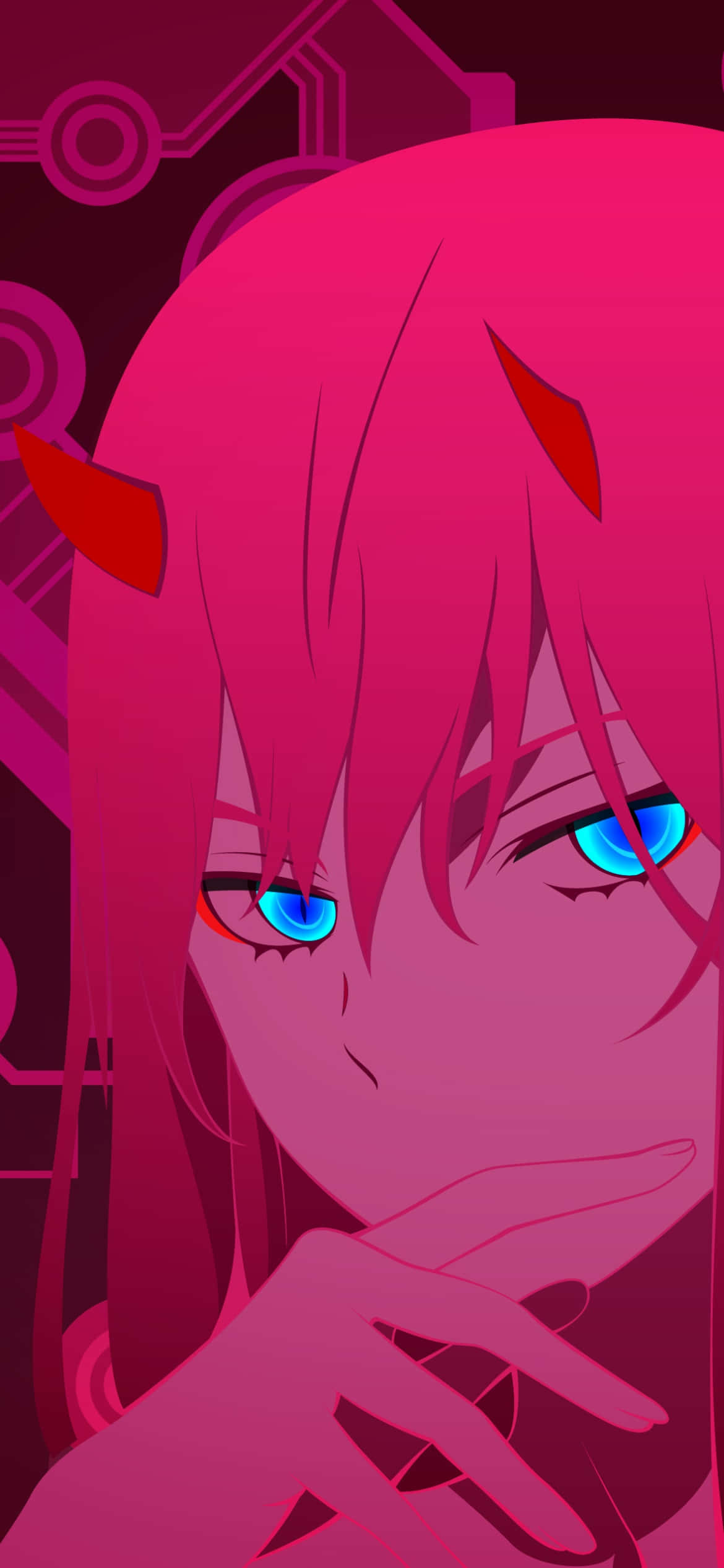 Зеро Два из аниме Darling in the FranXX Шпалери