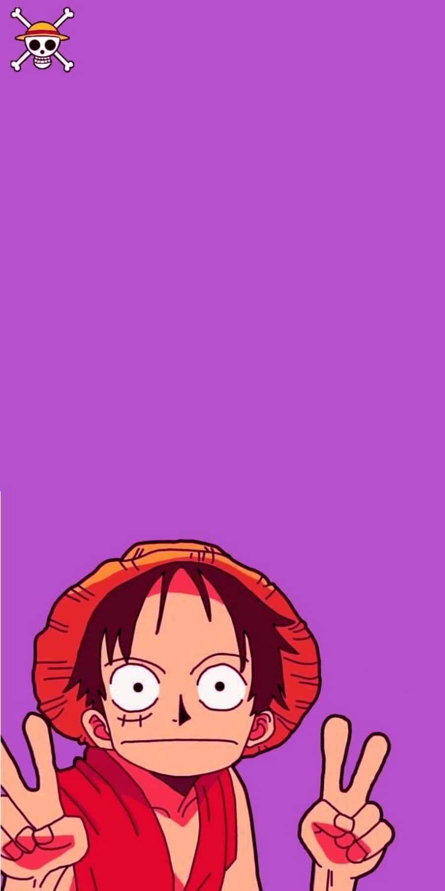 Знак мира від One Piece Луффи Телефон Шпалери