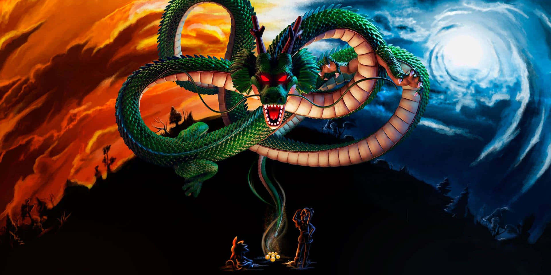 Зображення Шенрона з Dragon Ball Z Шпалери