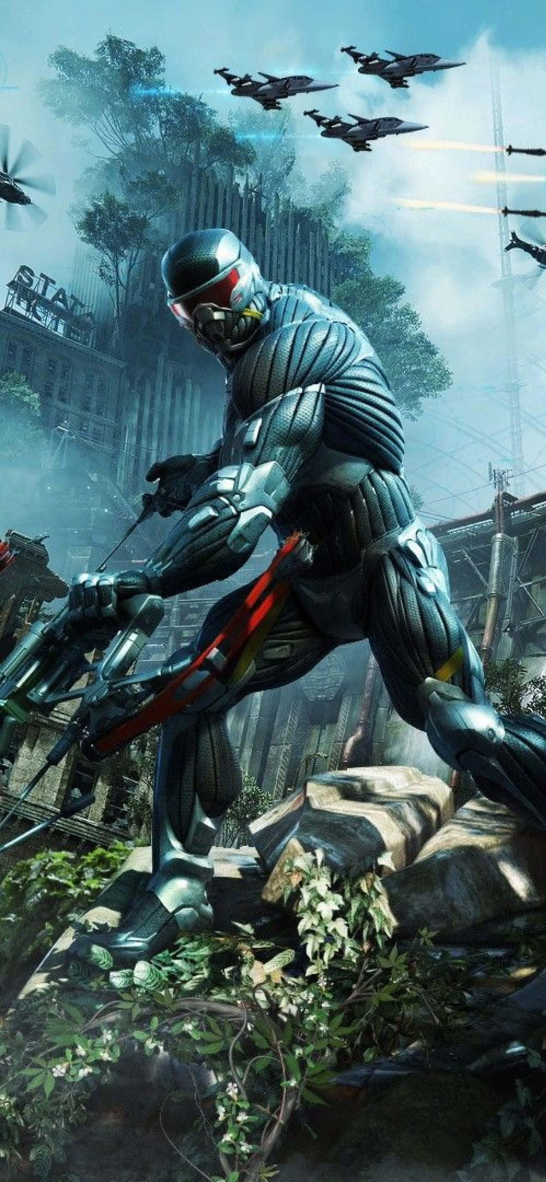 Играйте в Crysis 3 на новейшем iPhone X Шпалери