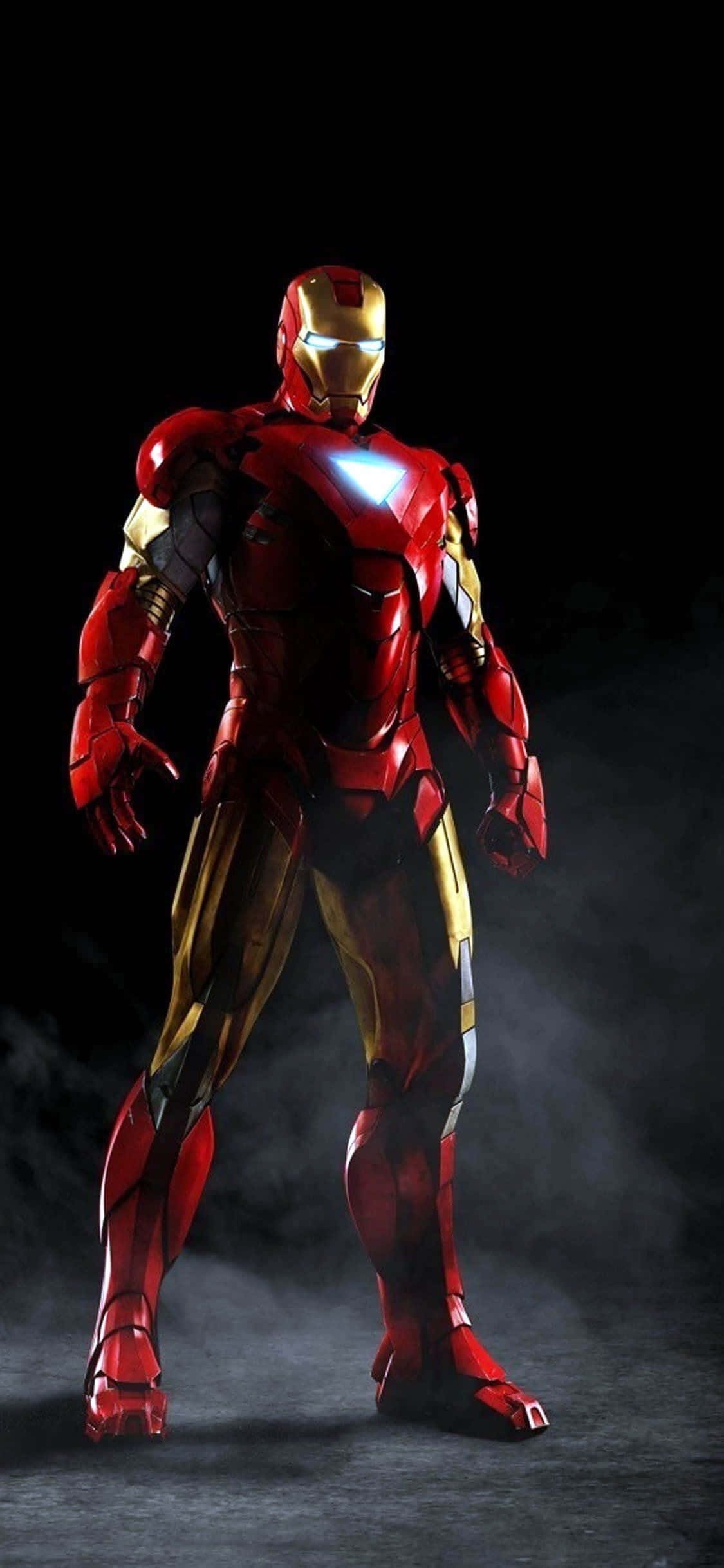 Идеальное сочетание стиля и функциональности – Iron Man iPhone X Шпалери